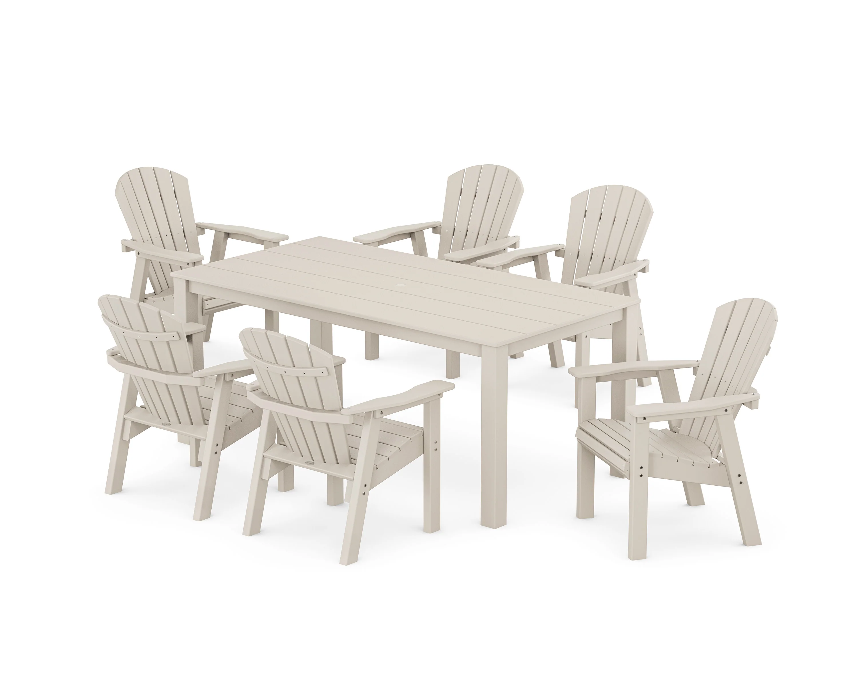 Seashell 7-Piece Parsons Dining Set - Image 7