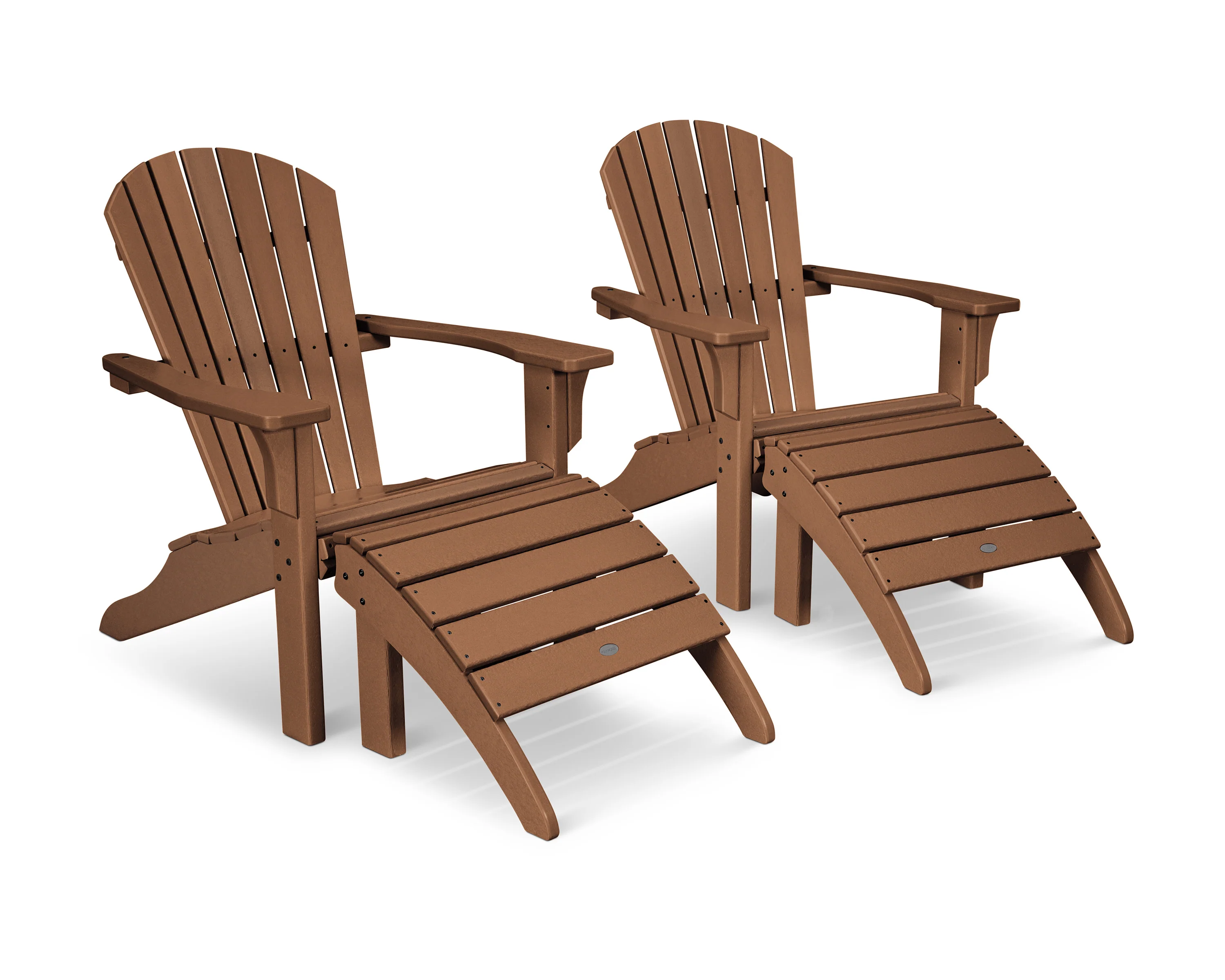 Seashell Adirondack Set with Ottomans - Image 10