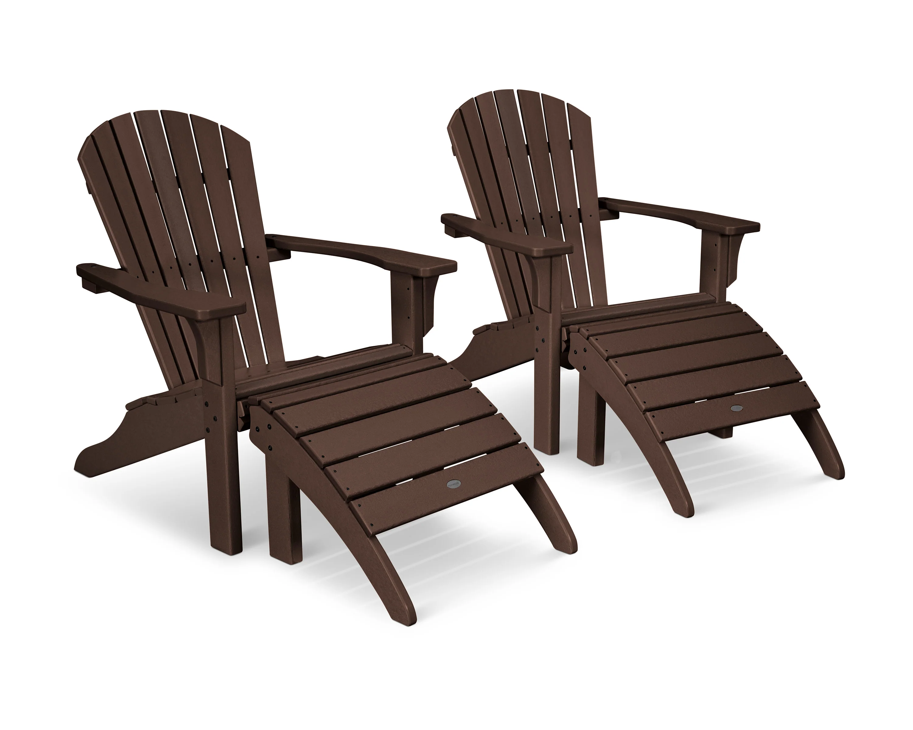 Seashell Adirondack Set with Ottomans - Image 6