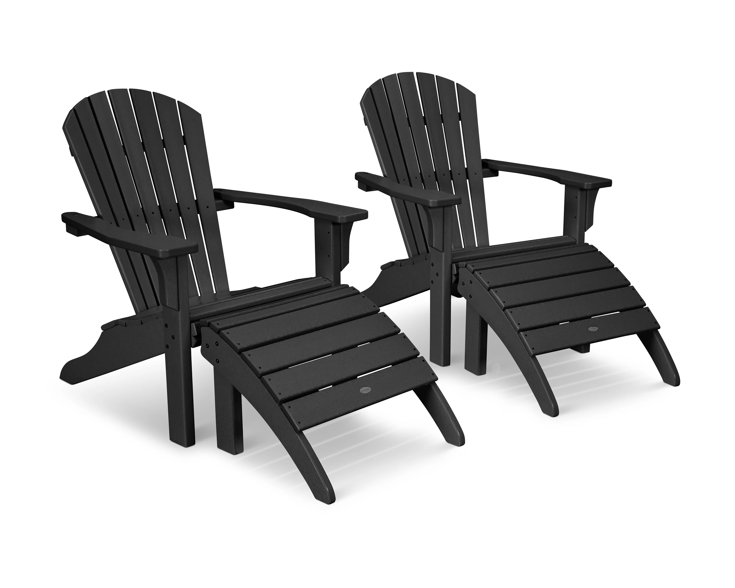 Seashell Adirondack Set with Ottomans - Image 7
