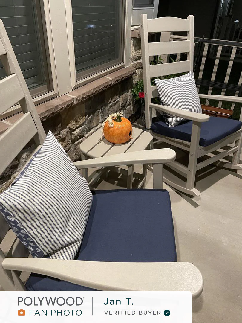 Shaker 3-Piece Porch Rocking Chair Set - Image 4
