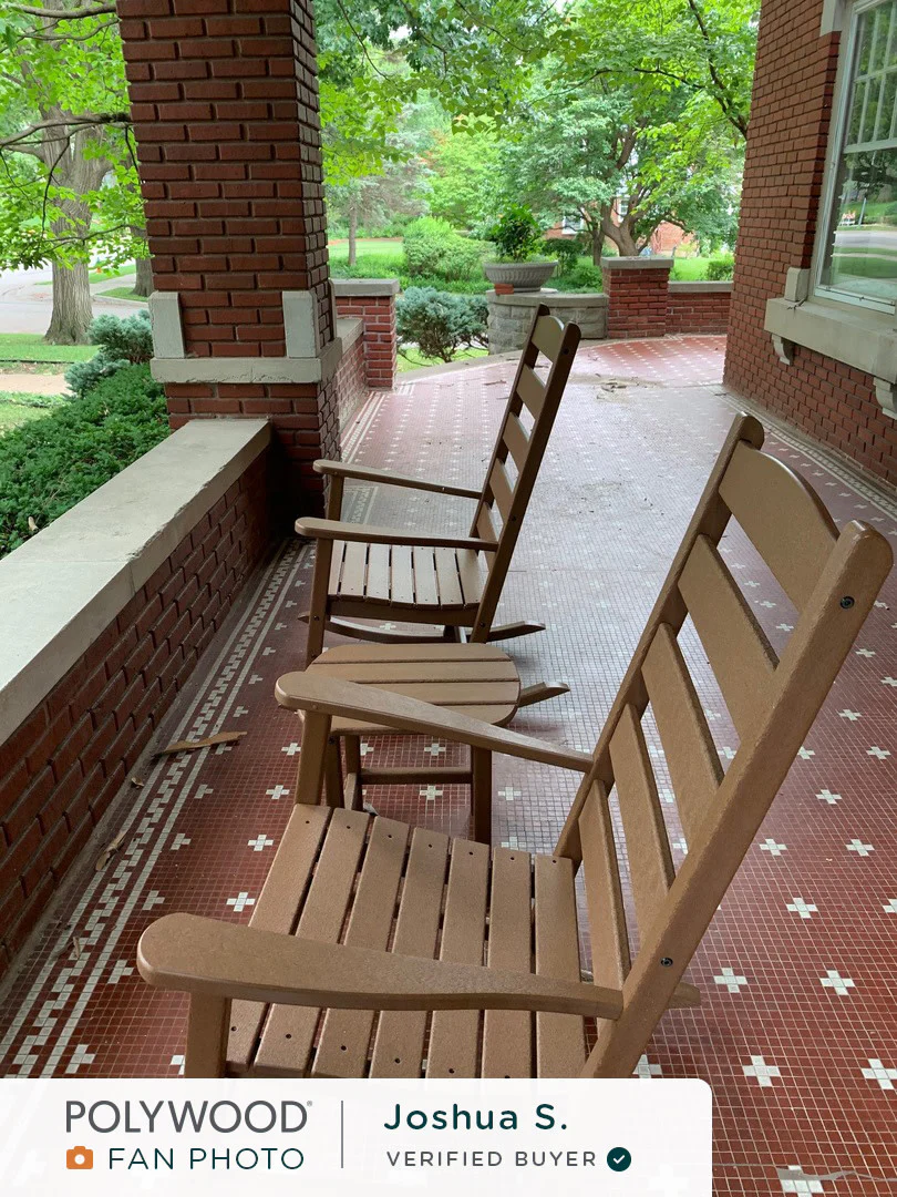 Shaker 3-Piece Porch Rocking Chair Set - Image 5