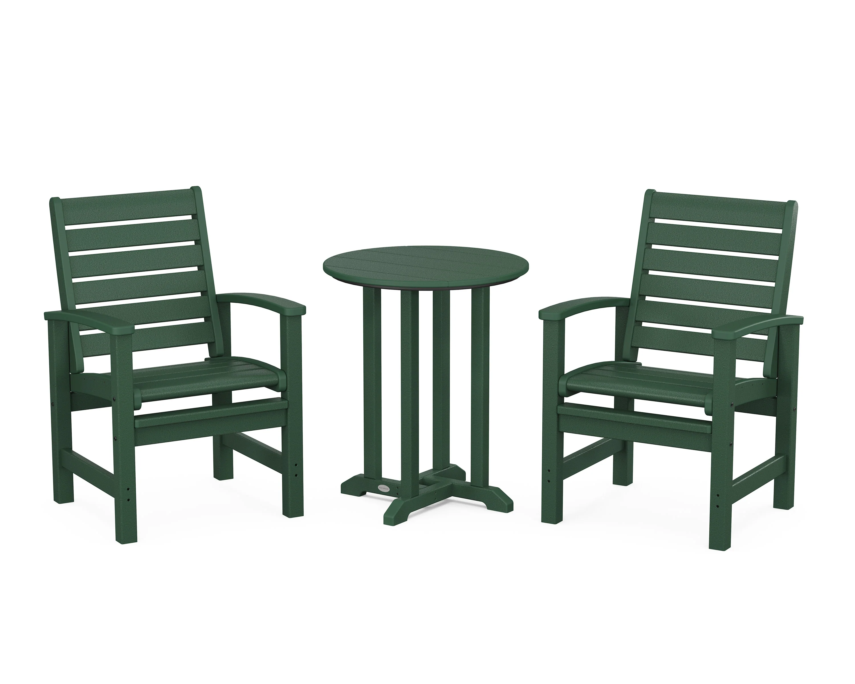 Signature 3-Piece Round Farmhouse Bistro Dining Set - Image 5