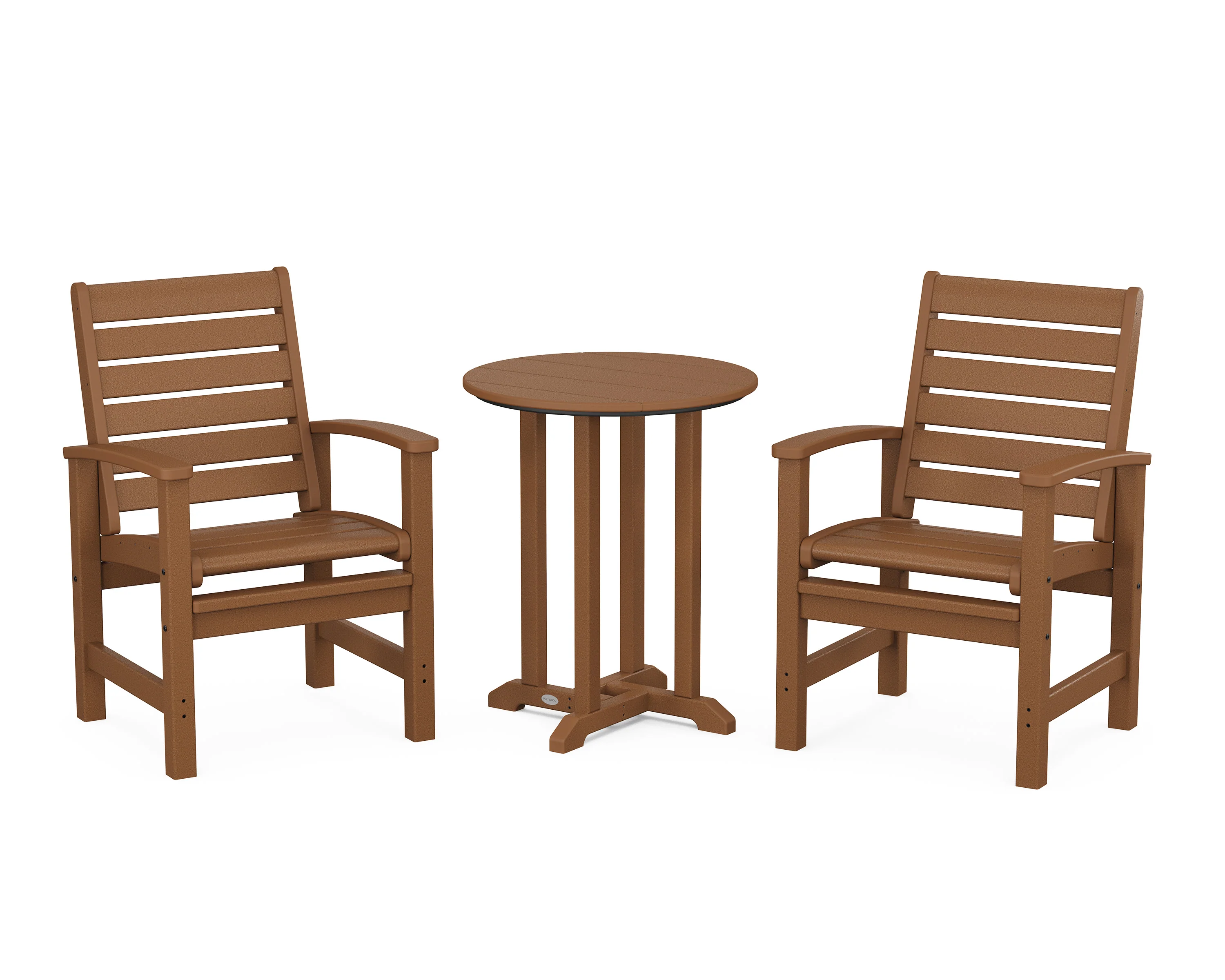 Signature 3-Piece Round Farmhouse Bistro Dining Set - Image 6
