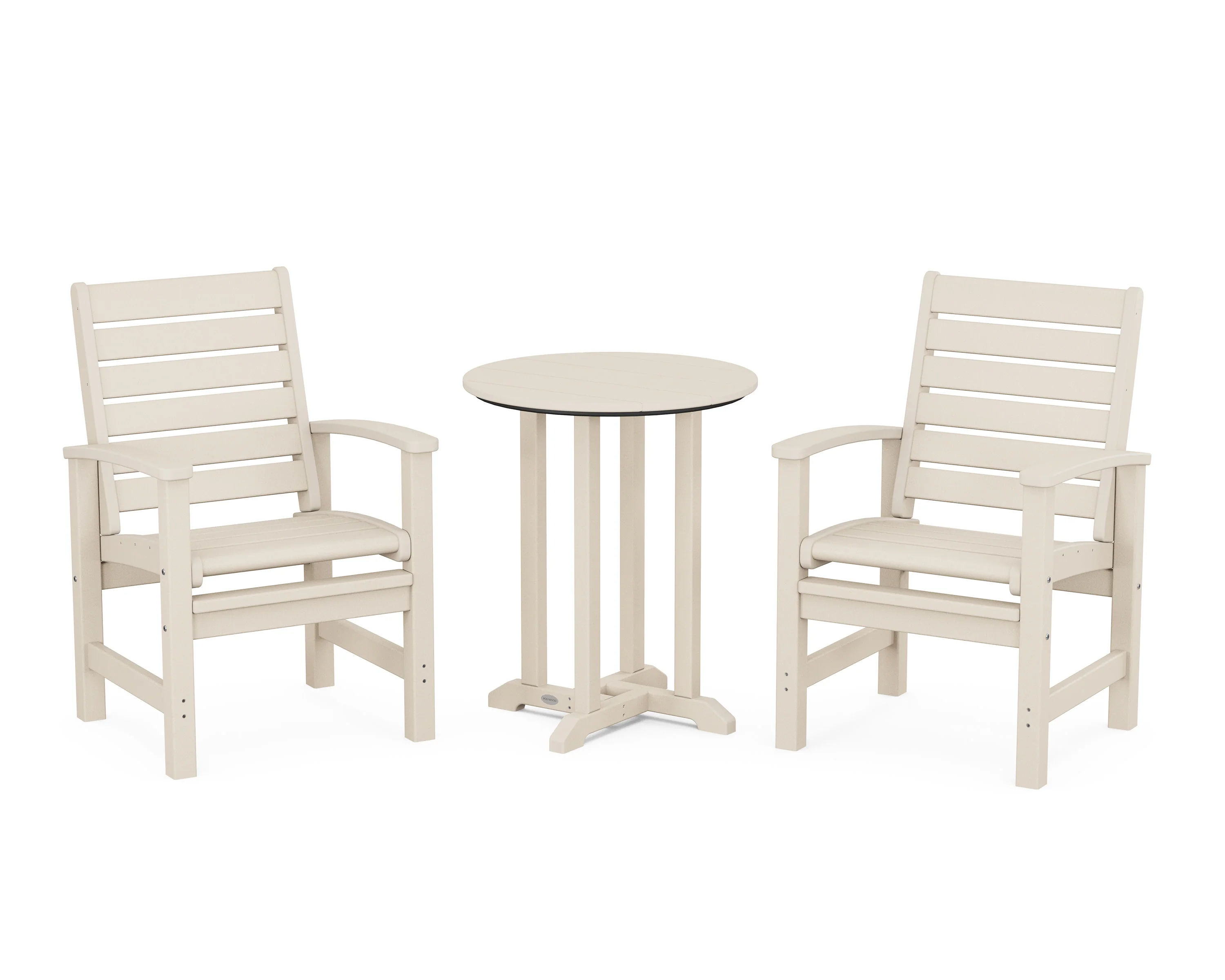 Signature 3-Piece Round Farmhouse Bistro Dining Set - Image 7