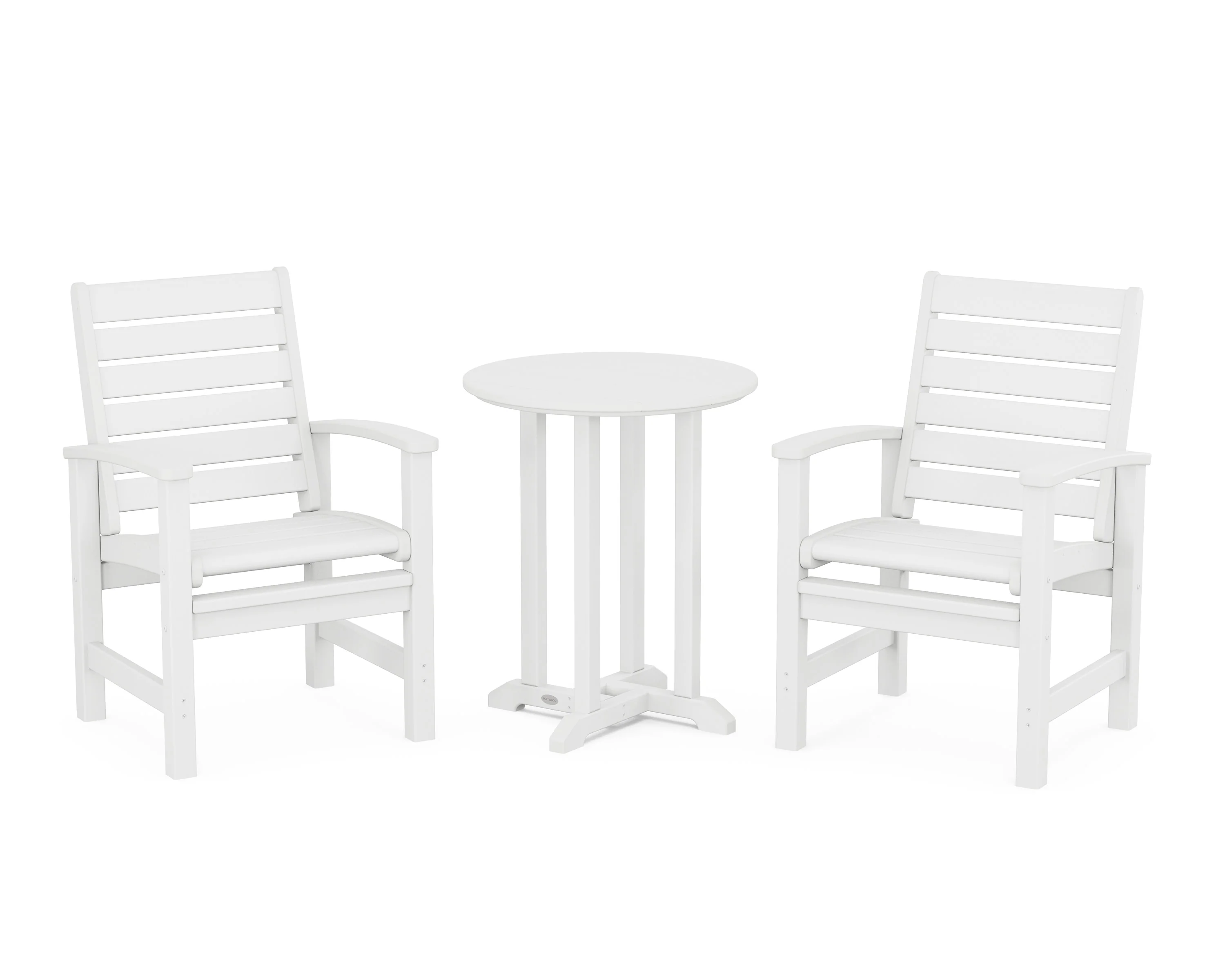 Signature 3-Piece Round Farmhouse Bistro Dining Set - Image 8
