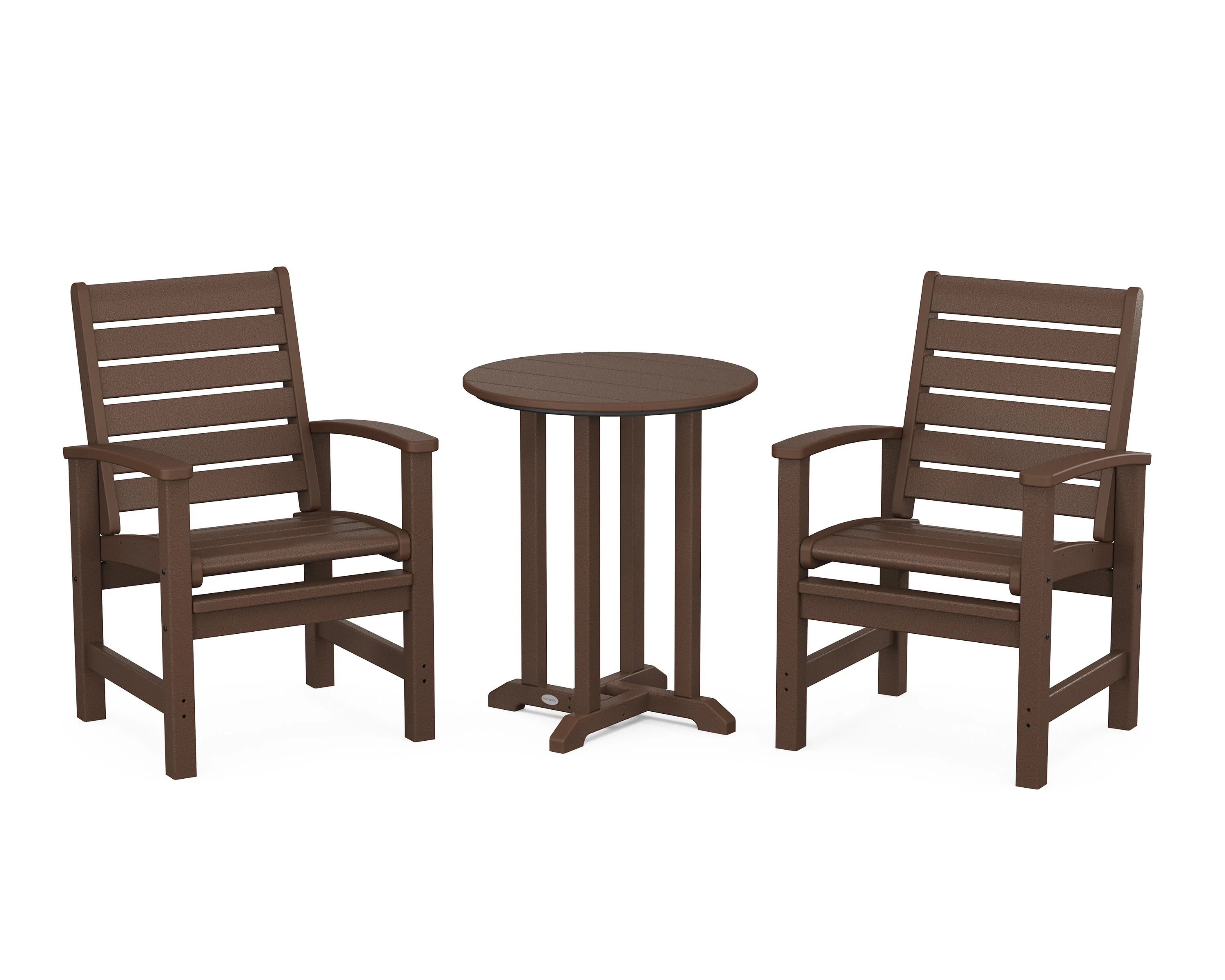 Signature 3-Piece Round Farmhouse Bistro Dining Set - Image 9