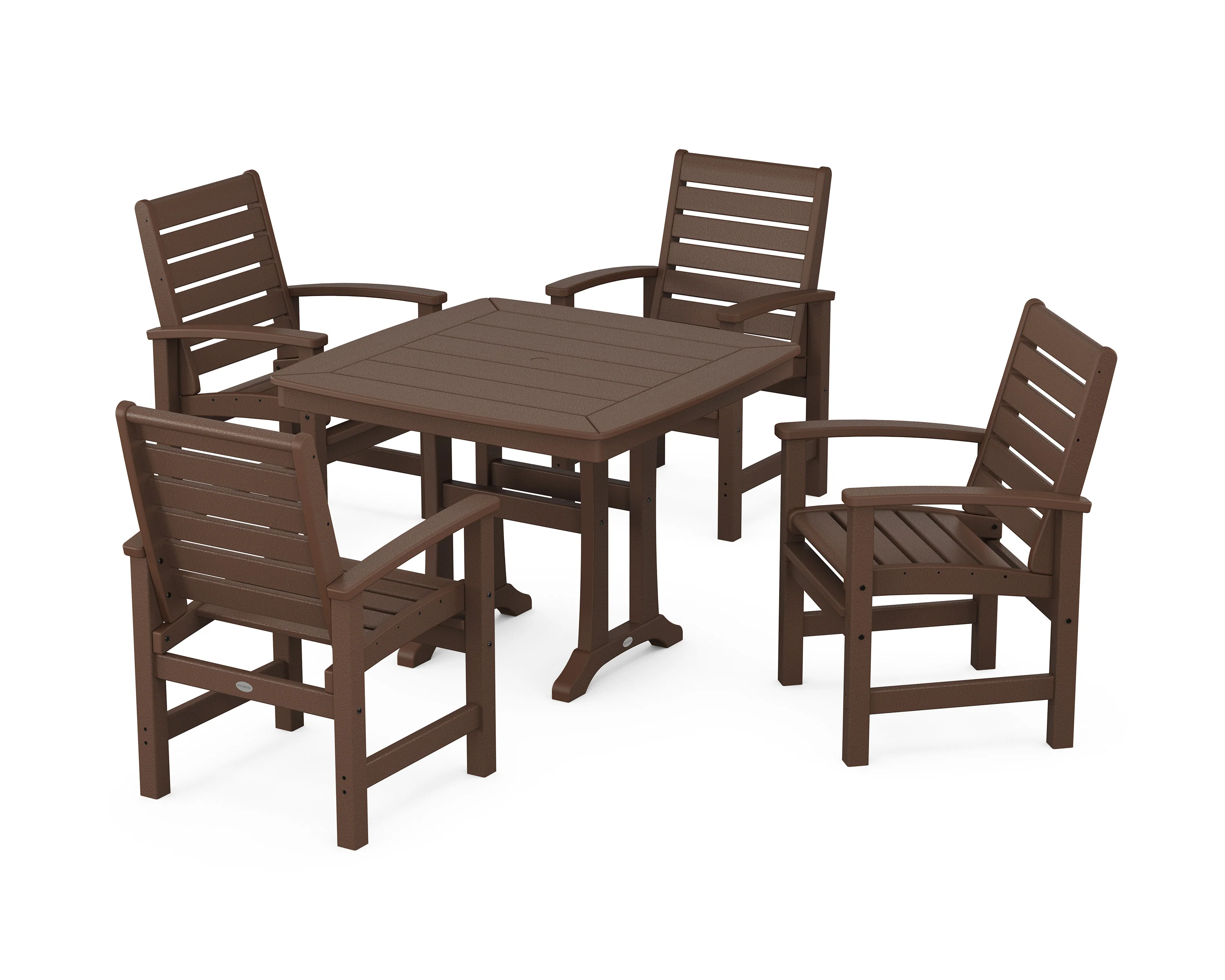 Signature 5-Piece Dining Set with Trestle Legs - Image 7