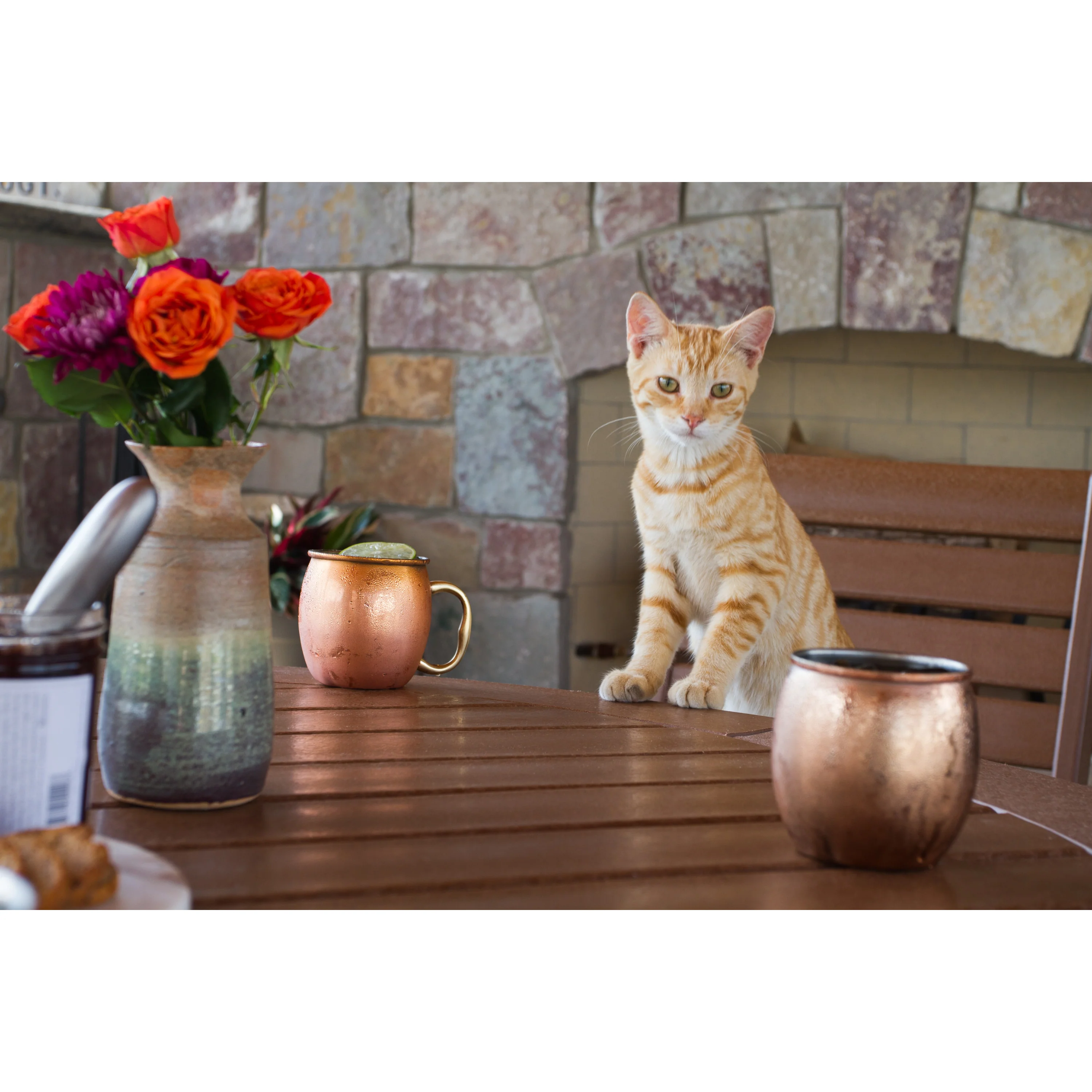 Signature 5-Piece Round Dining Set with Trestle Legs - Image 7
