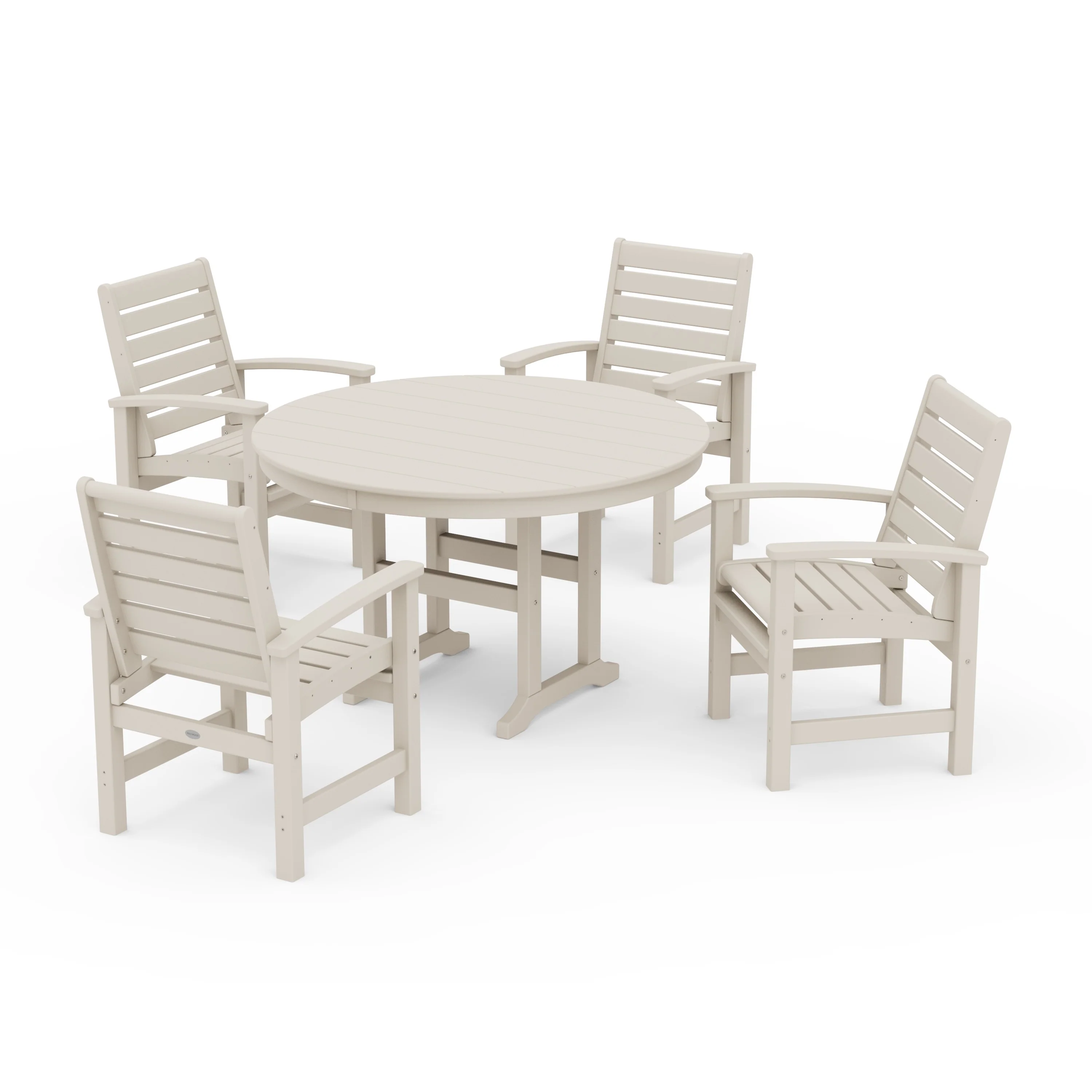Signature 5-Piece Round Farmhouse Dining Set - Image 10