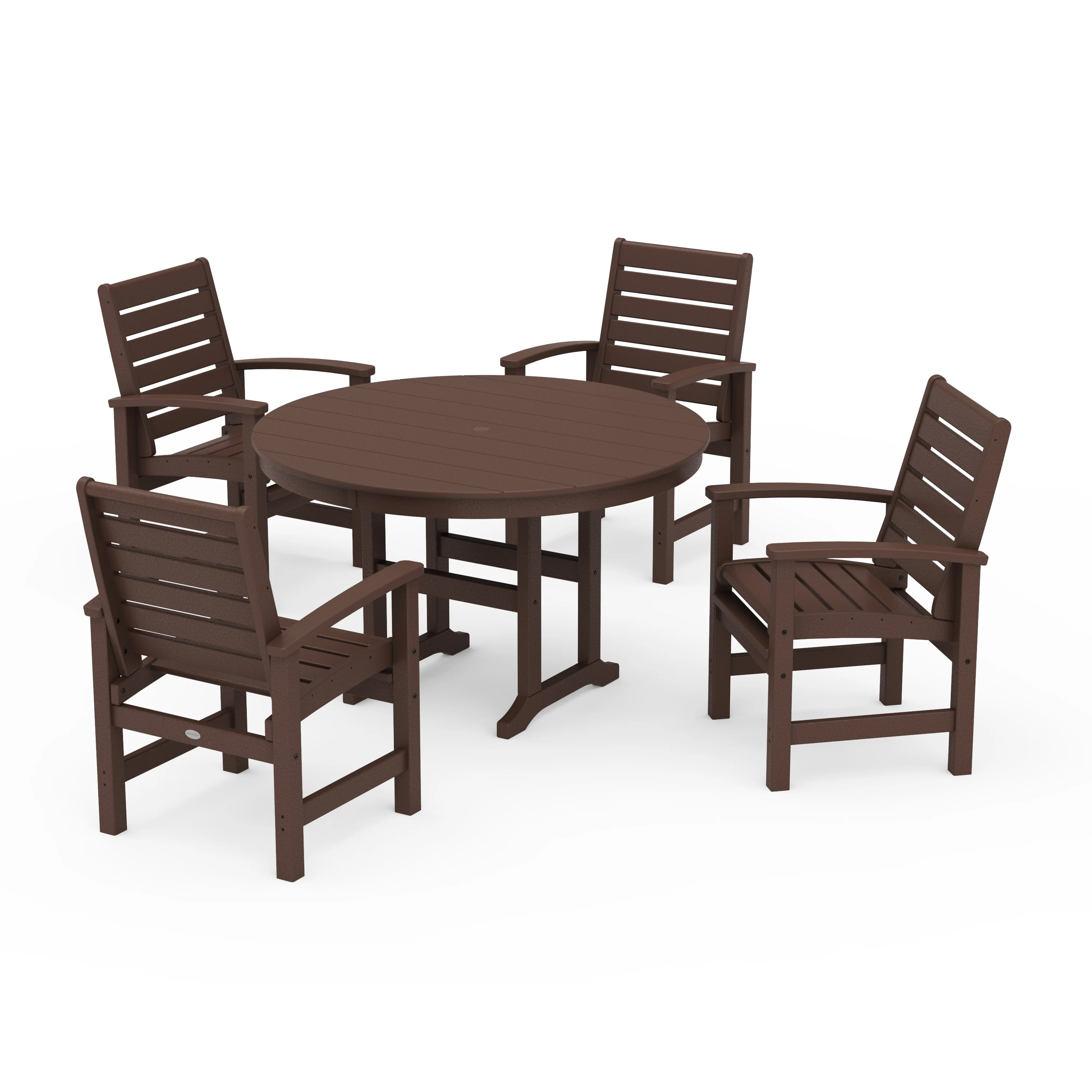 Signature 5-Piece Round Farmhouse Dining Set - Image 6