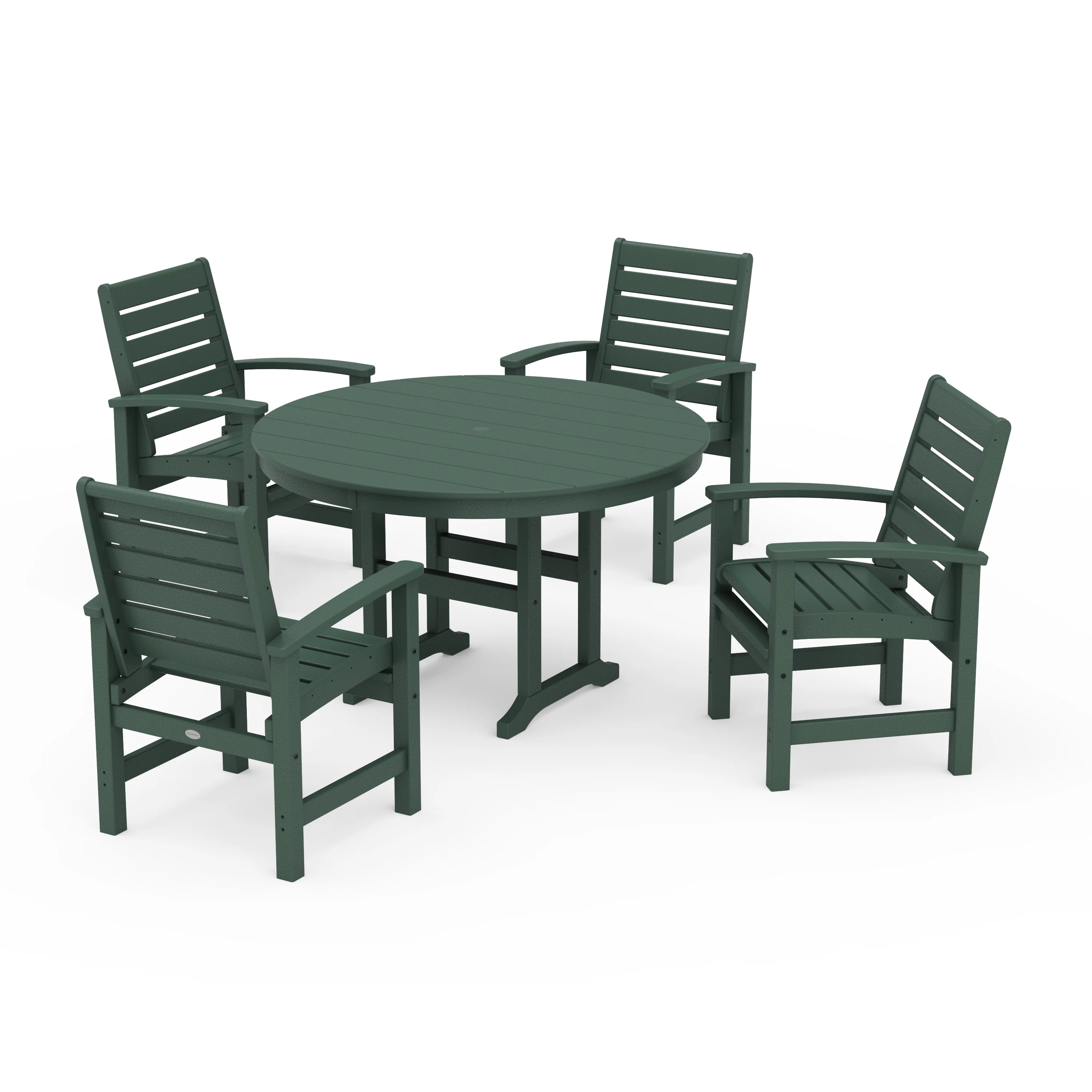 Signature 5-Piece Round Farmhouse Dining Set - Image 8