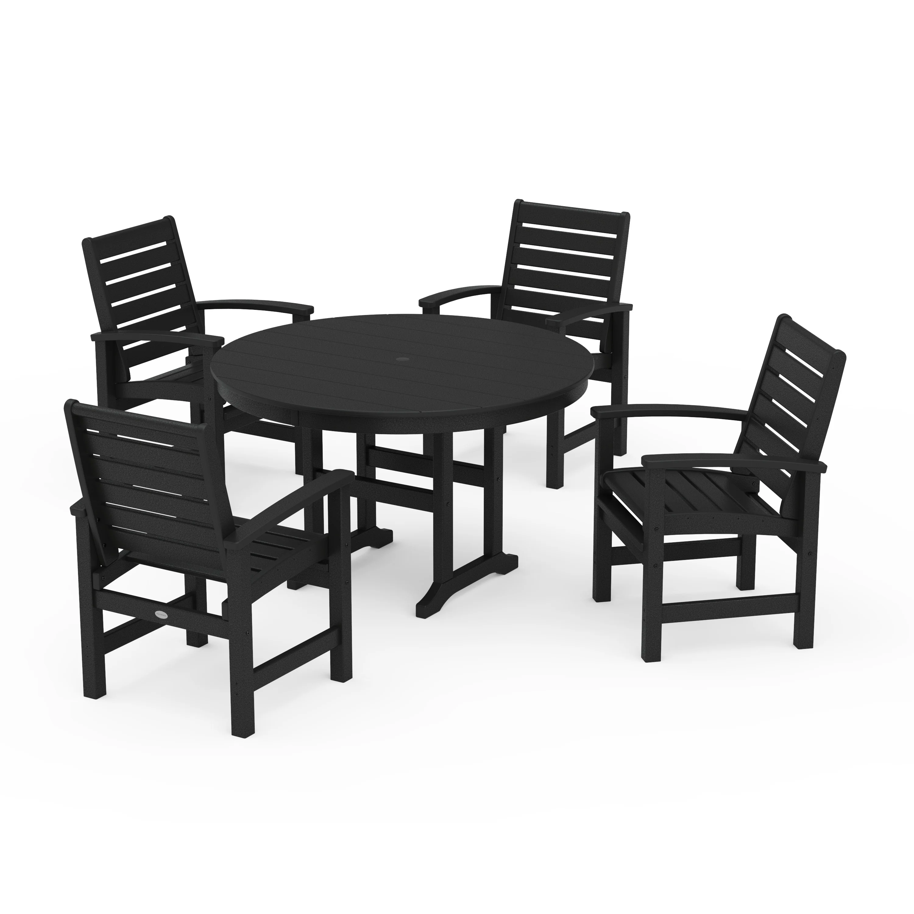 Signature 5-Piece Round Farmhouse Dining Set - Image 9