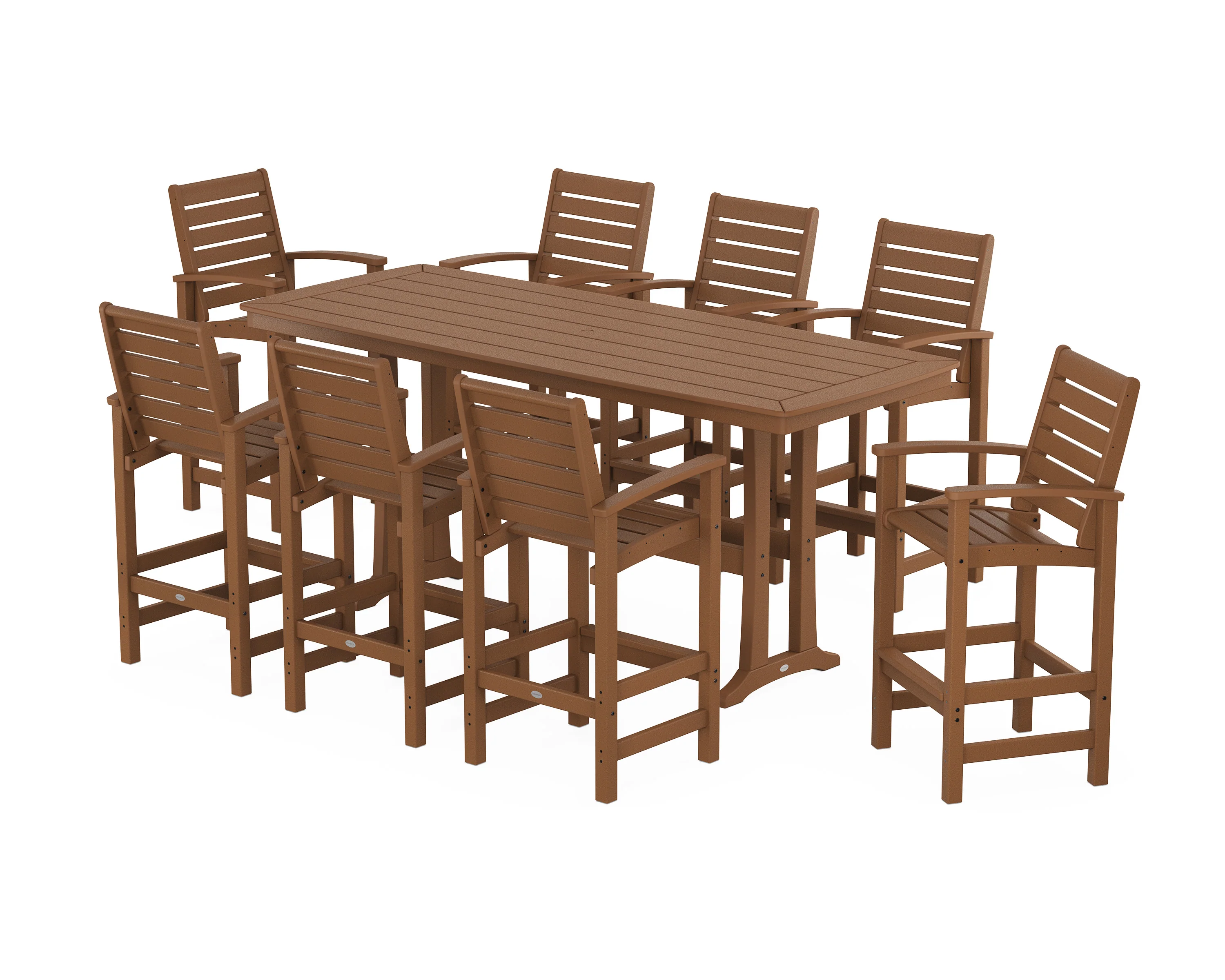 Signature 9-Piece Bar Set with Trestle Legs - Image 4
