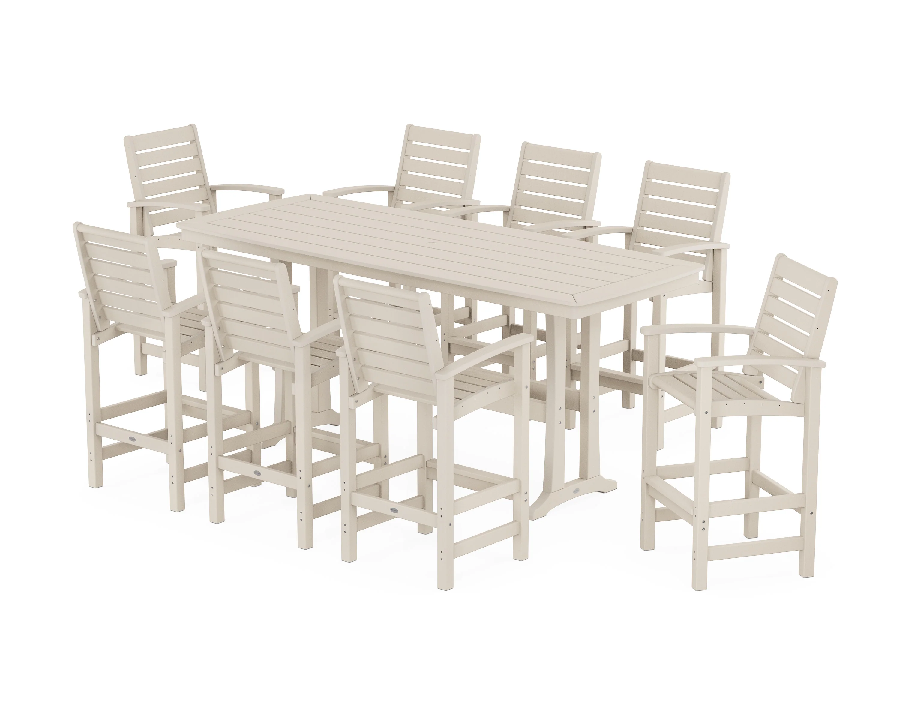 Signature 9-Piece Bar Set with Trestle Legs - Image 7