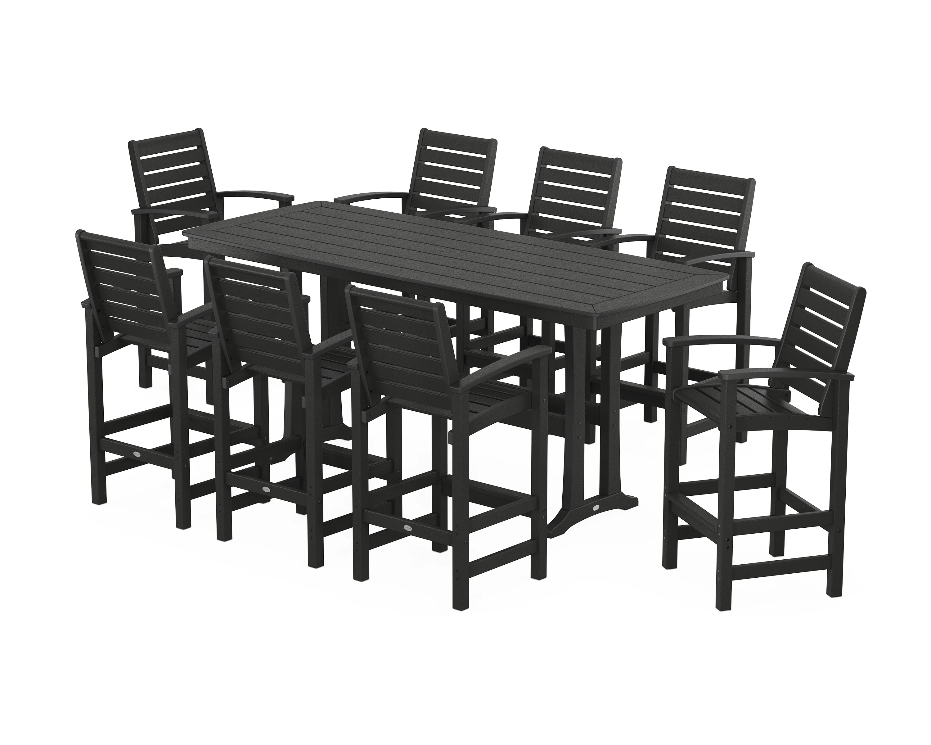 Signature 9-Piece Bar Set with Trestle Legs - Image 8