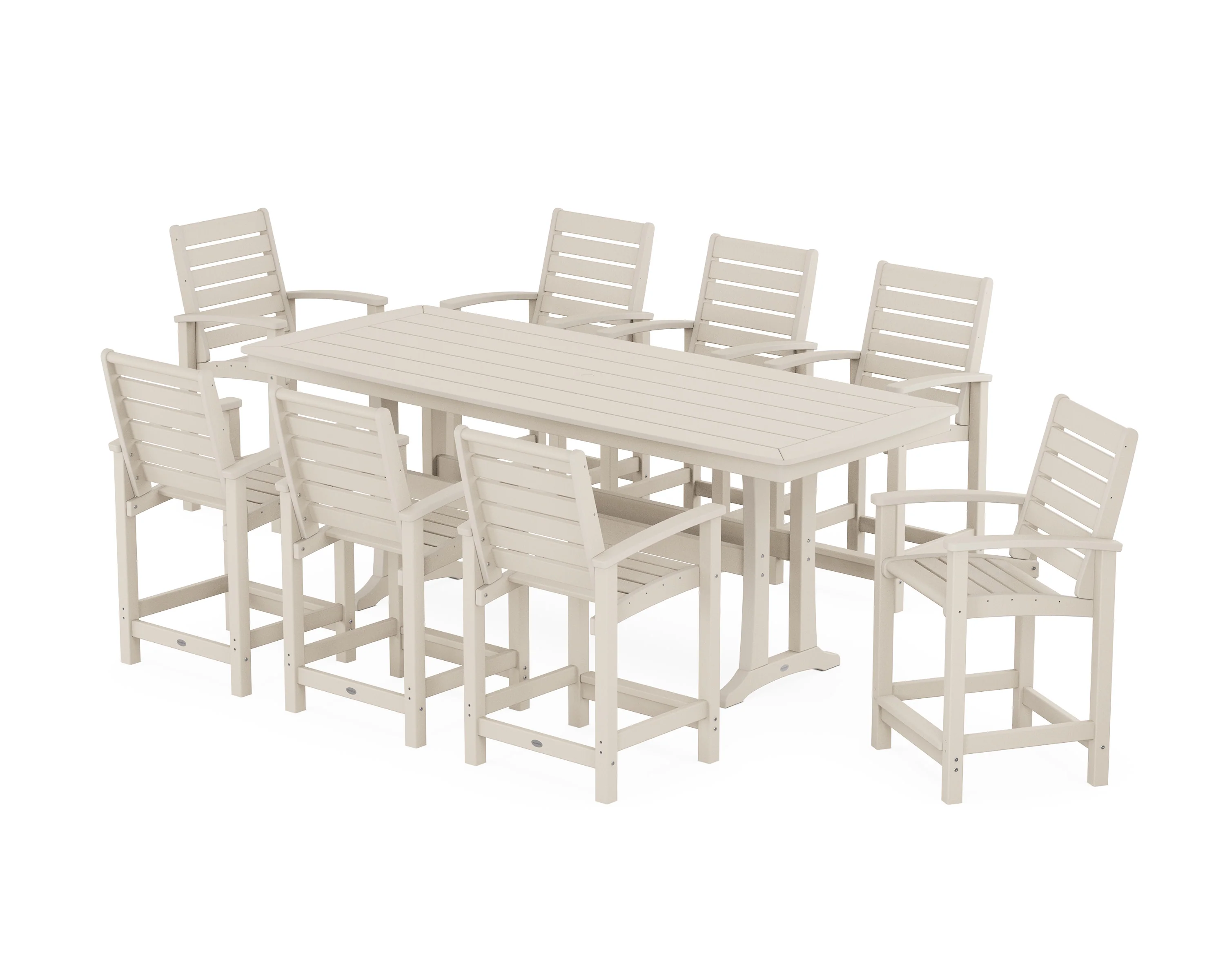 Signature 9-Piece Counter Set with Trestle Legs - Image 9