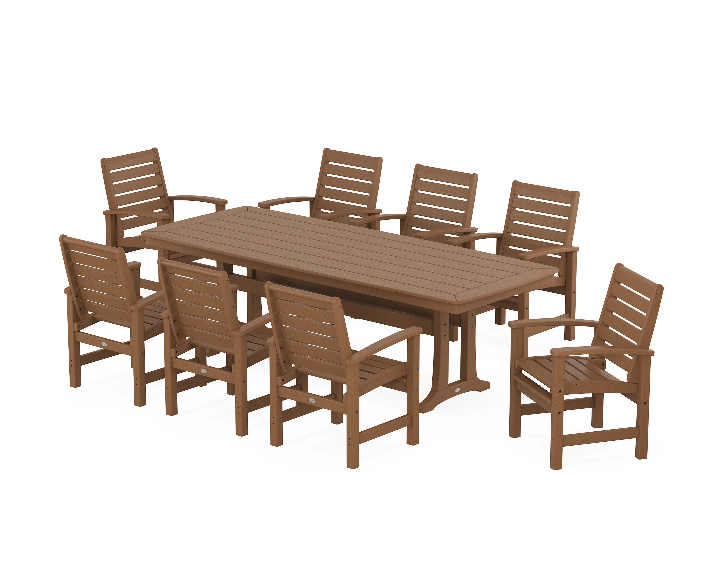 Signature 9-Piece Dining Set with Trestle Legs - Image 5