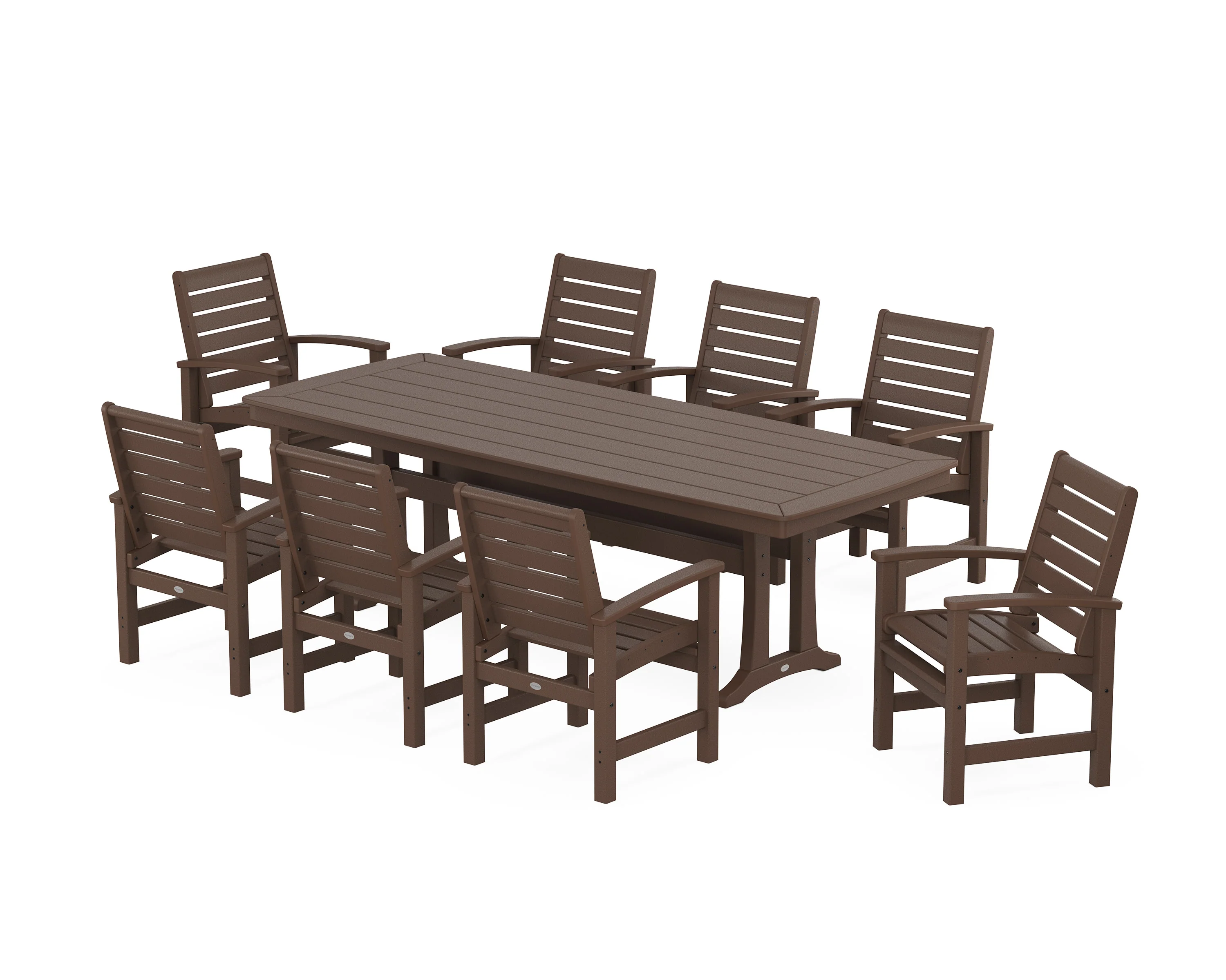 Signature 9-Piece Dining Set with Trestle Legs - Image 6