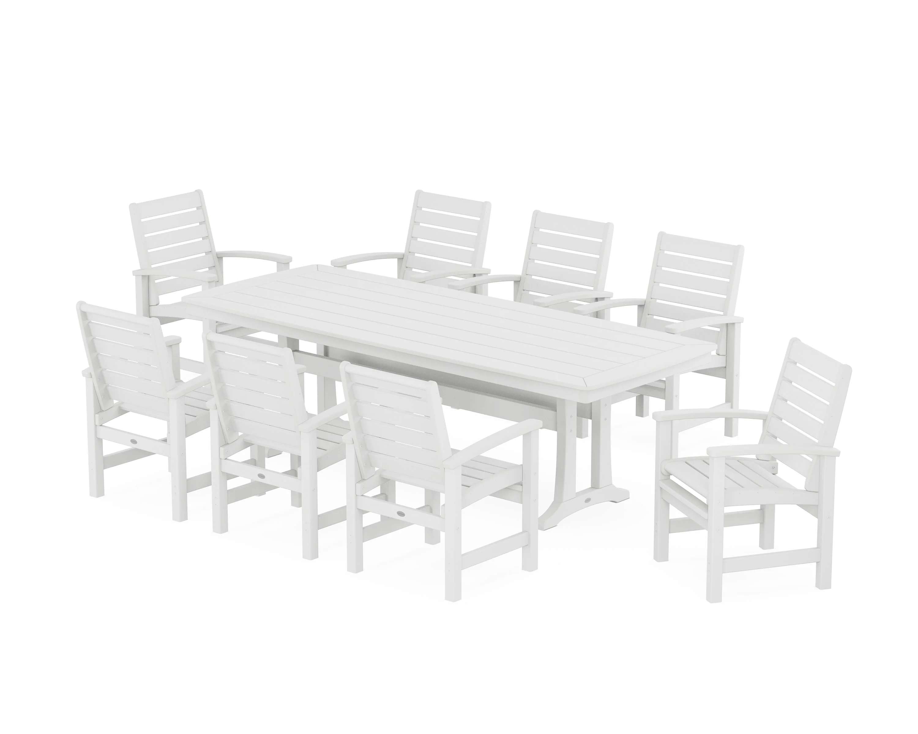 Signature 9-Piece Dining Set with Trestle Legs - Image 7
