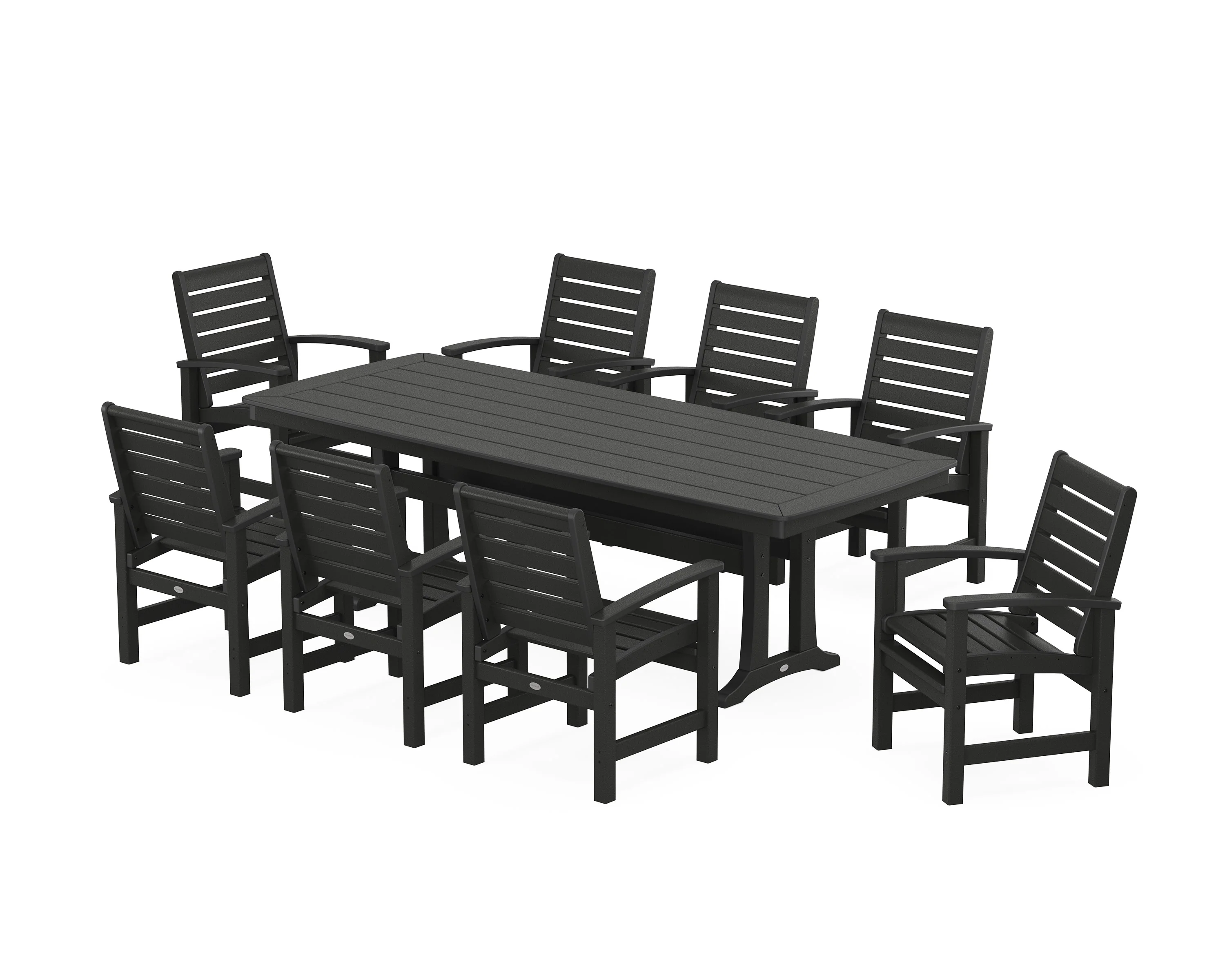 Signature 9-Piece Dining Set with Trestle Legs - Image 8
