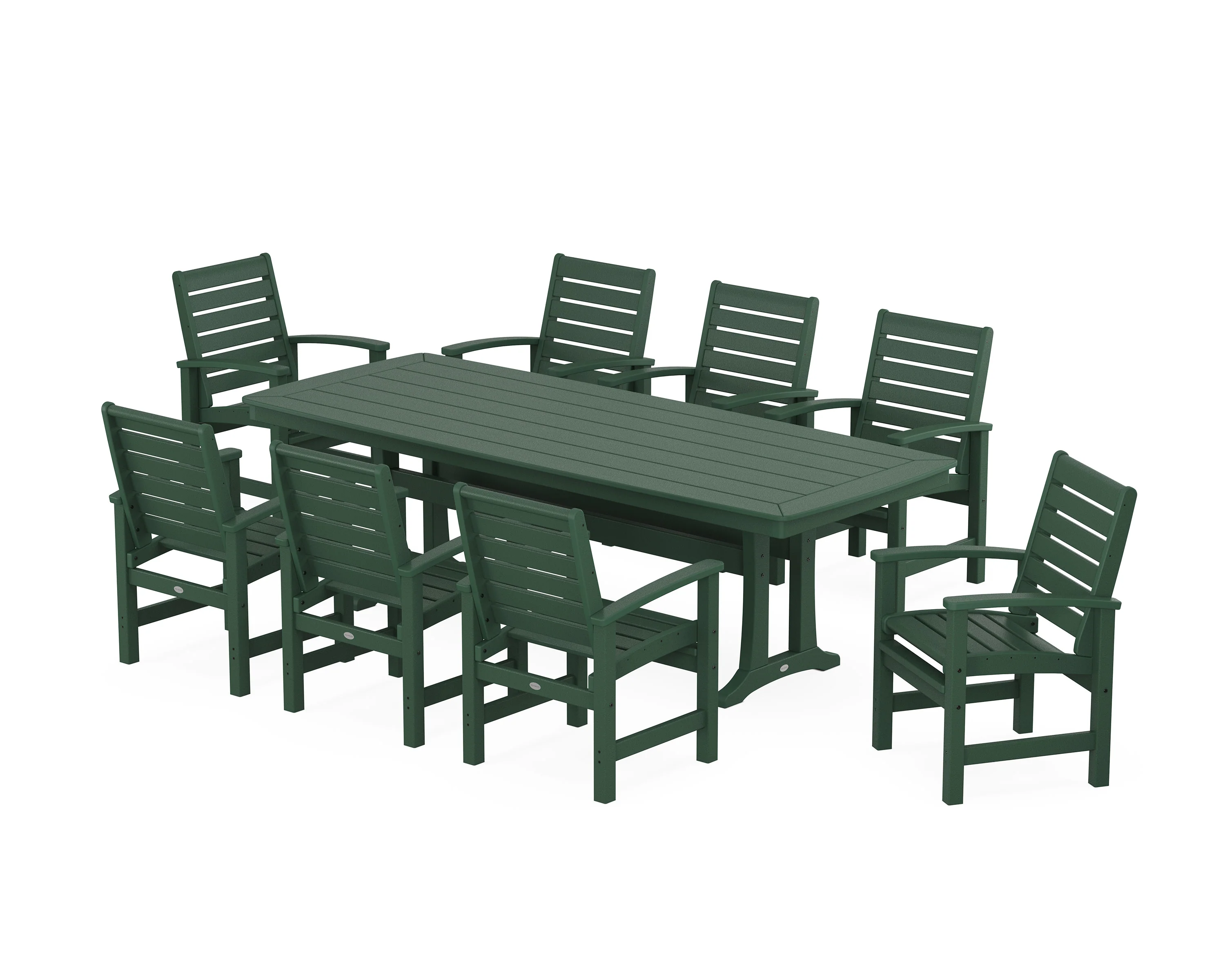 Signature 9-Piece Dining Set with Trestle Legs - Image 9
