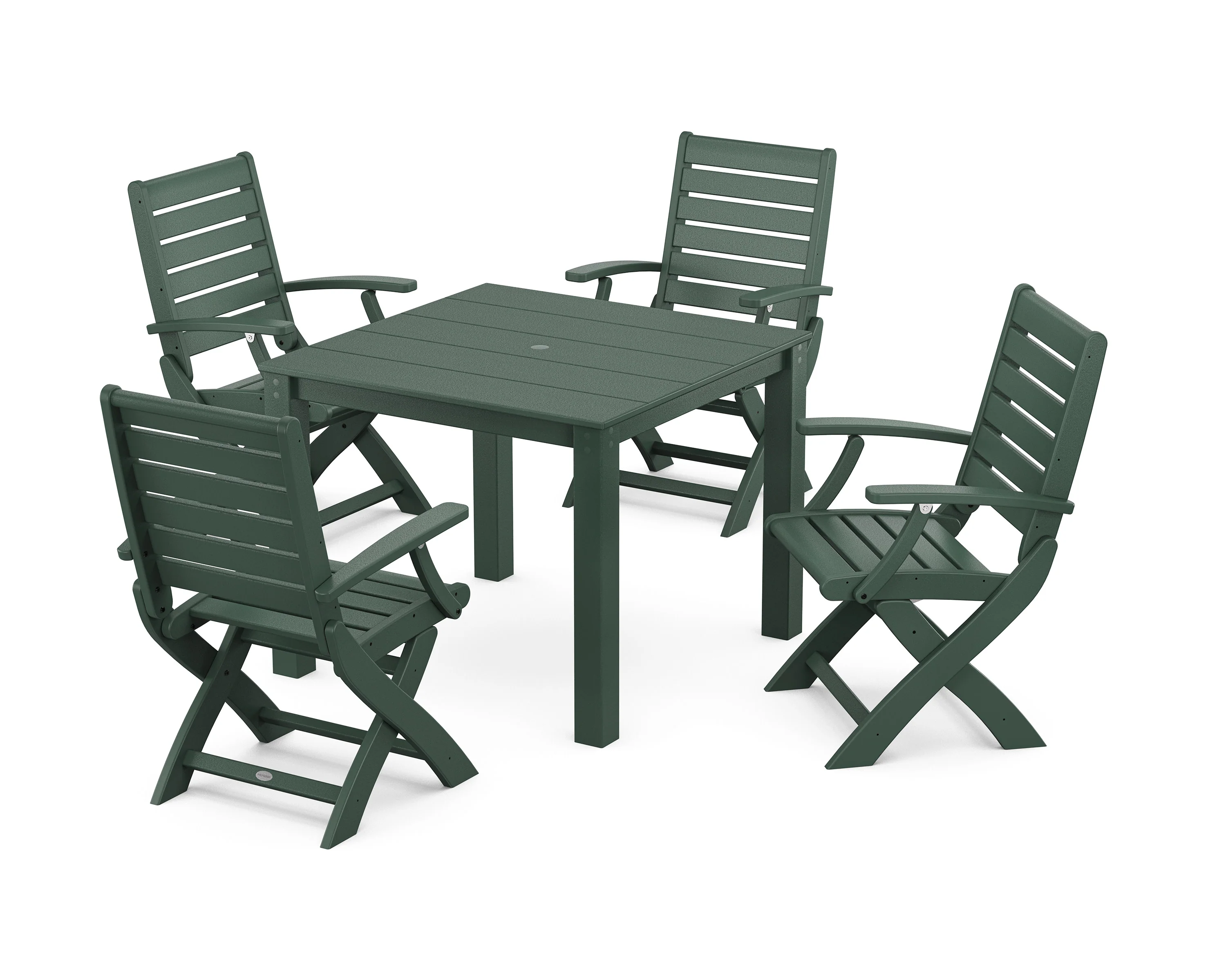 Signature Folding Chair 5-Piece Parsons Dining Set - Image 9