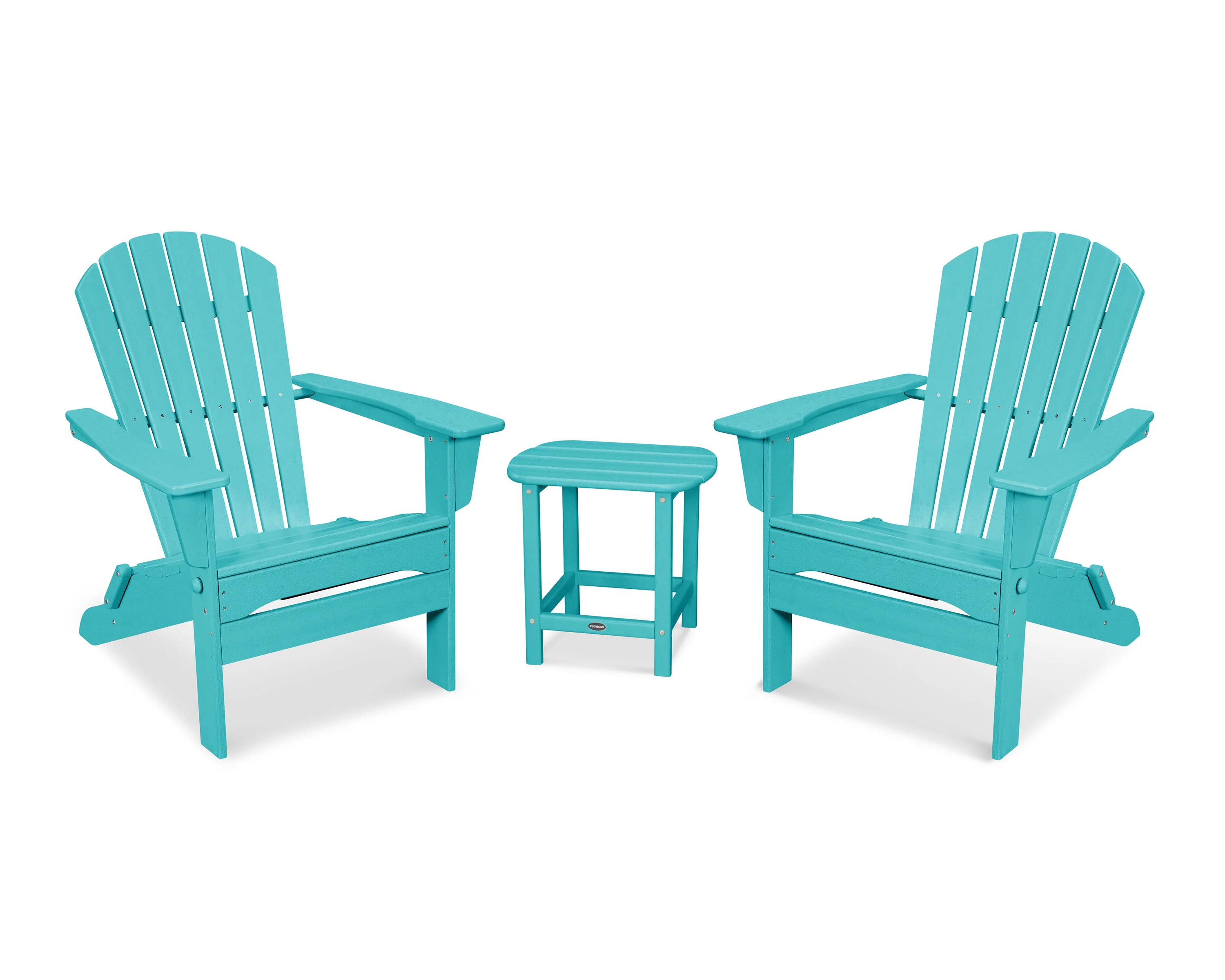 South Beach 3-Piece Folding Adirondack Set - Image 10