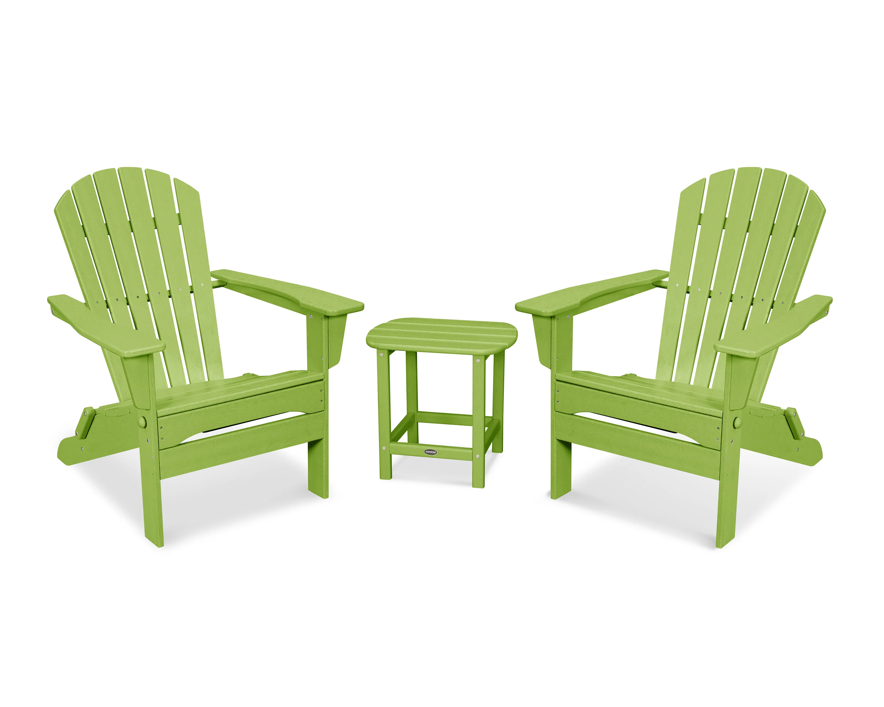South Beach 3-Piece Folding Adirondack Set - Image 11