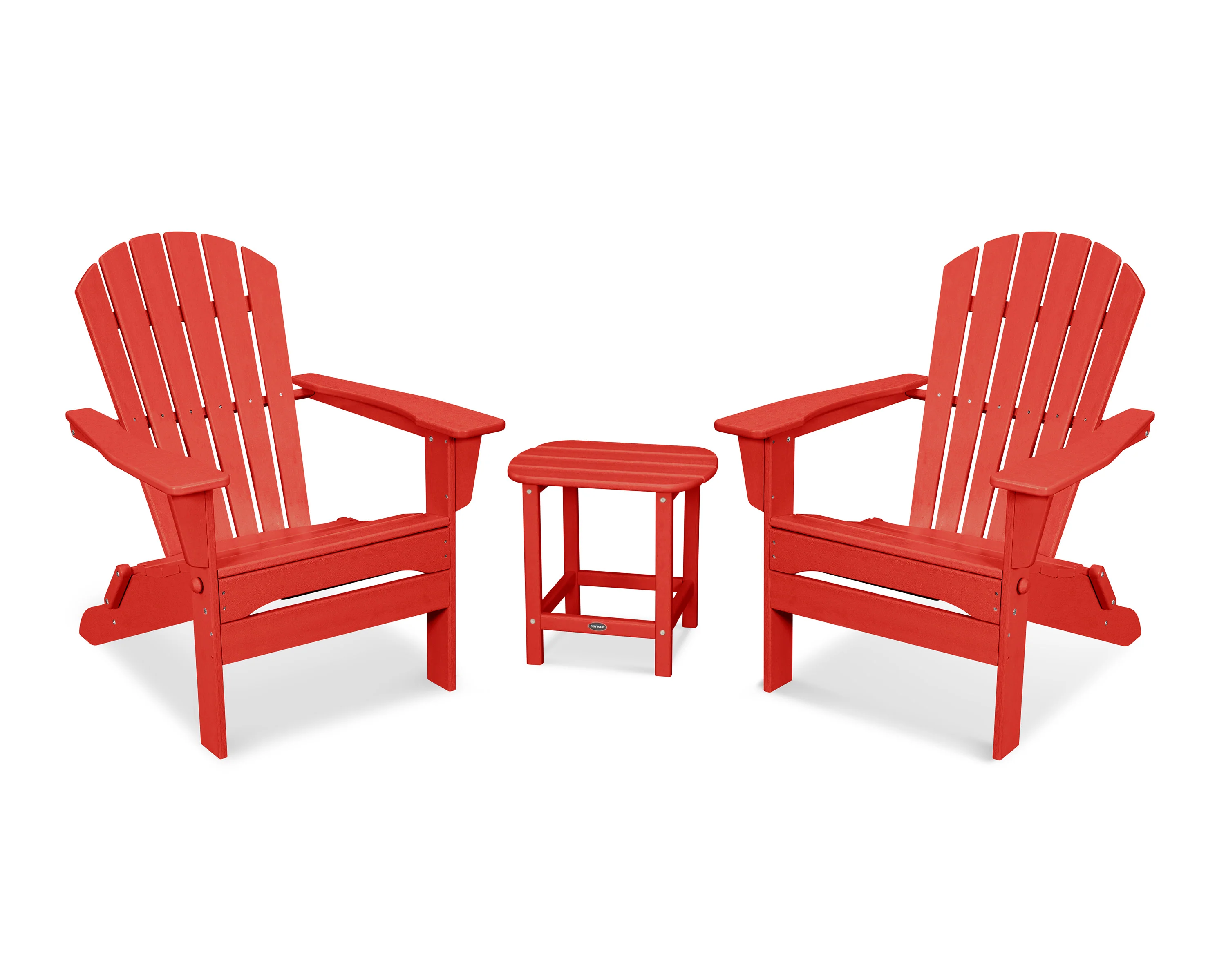 South Beach 3-Piece Folding Adirondack Set - Image 5