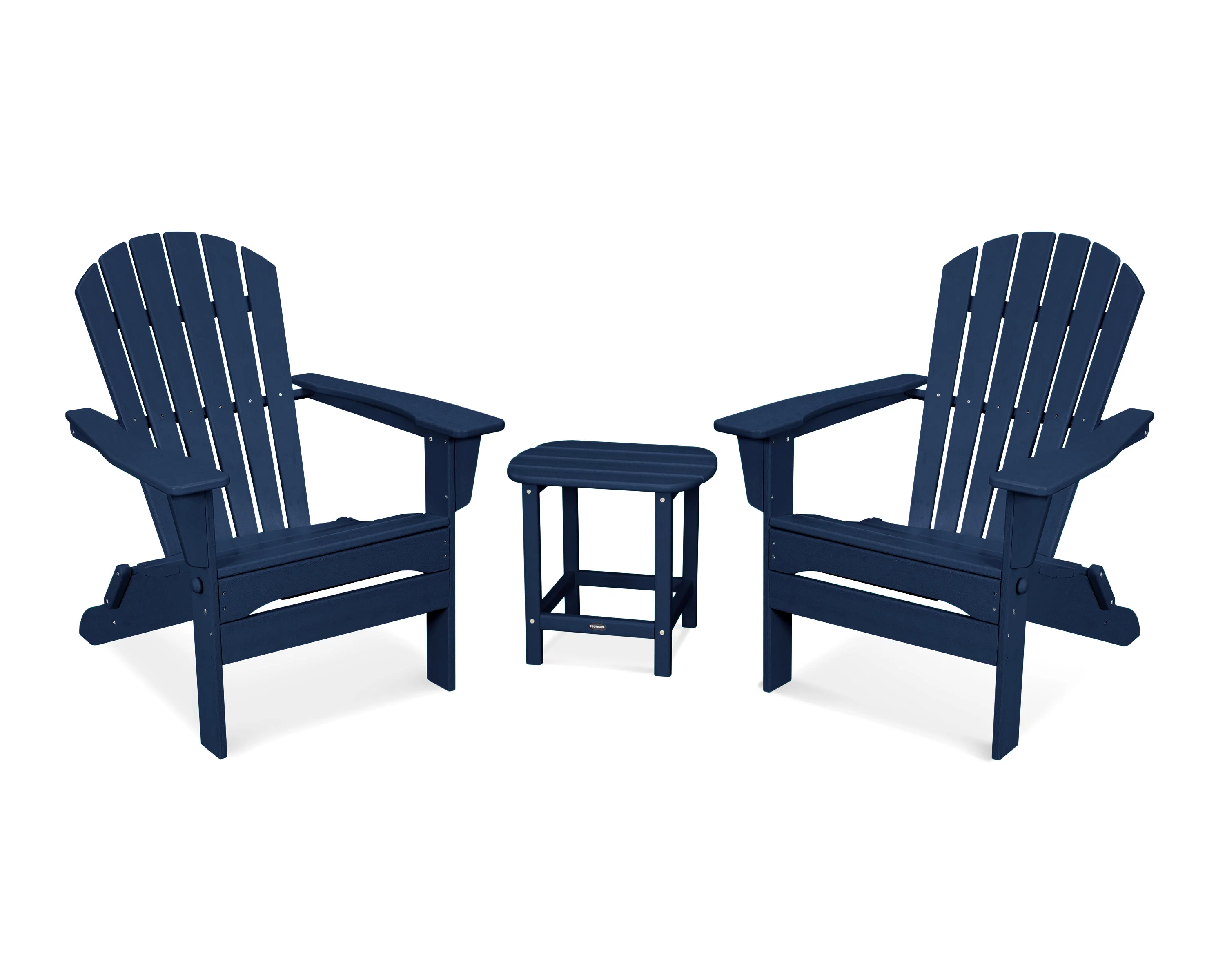 South Beach 3-Piece Folding Adirondack Set - Image 6