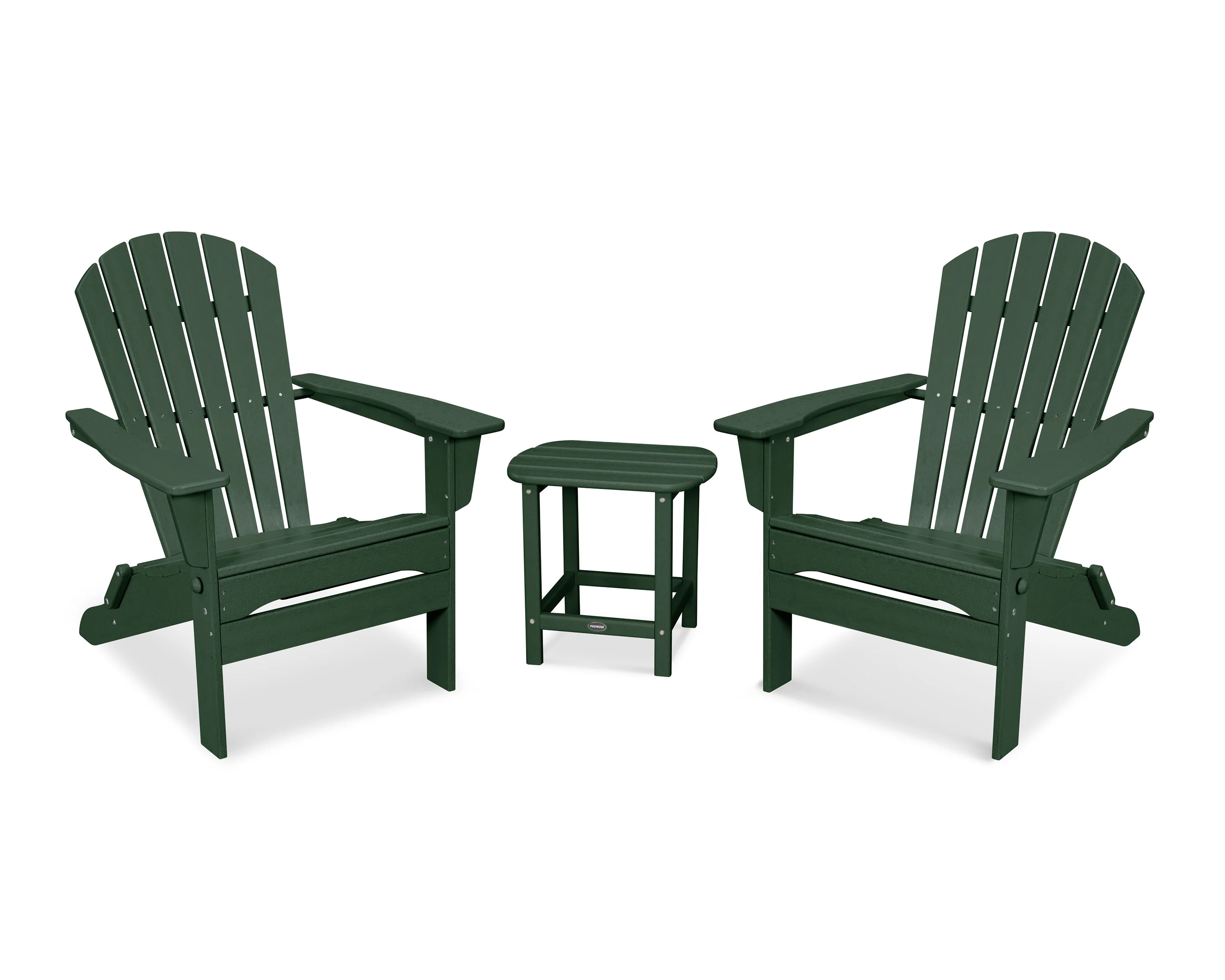 South Beach 3-Piece Folding Adirondack Set - Image 7