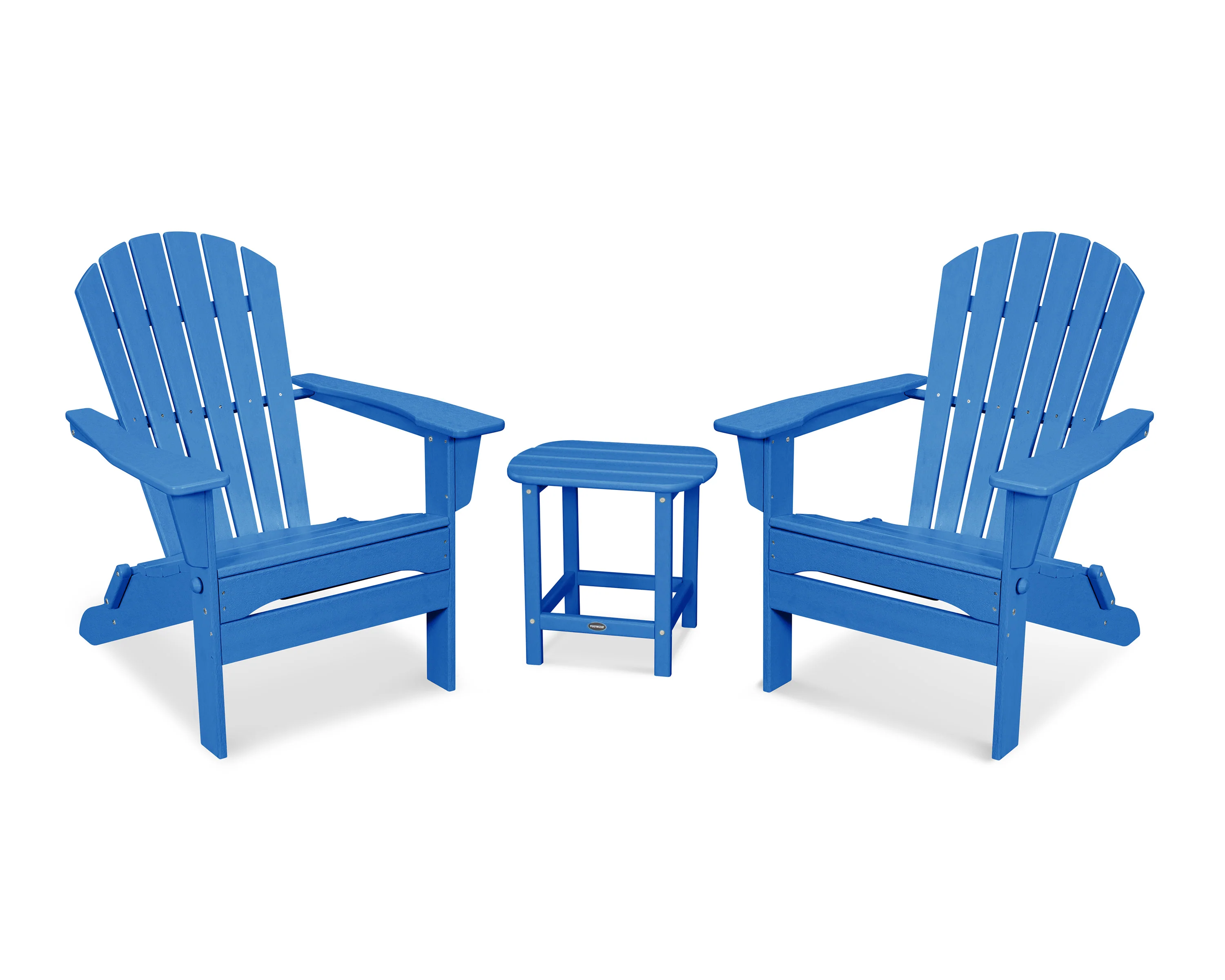 South Beach 3-Piece Folding Adirondack Set - Image 9
