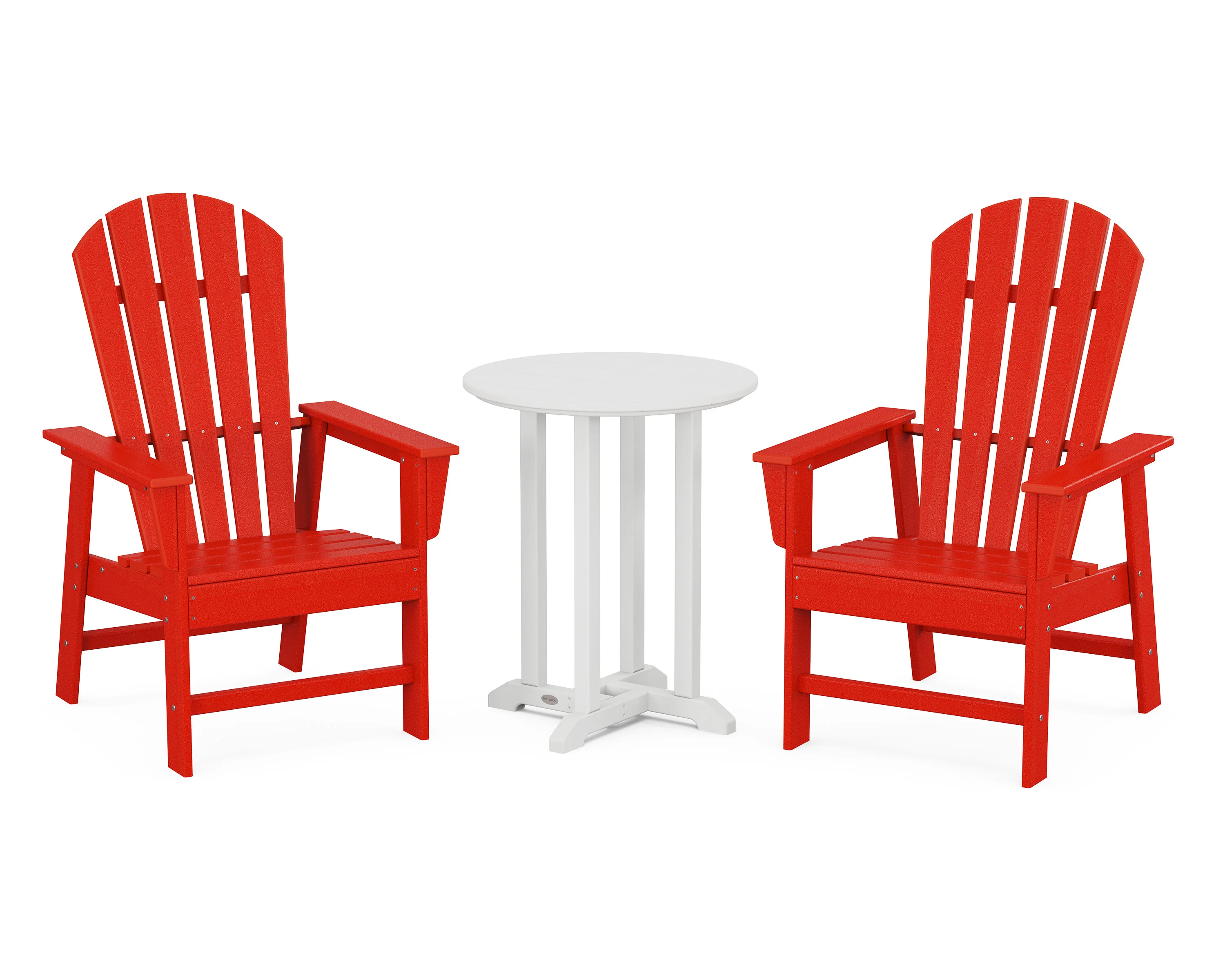 South Beach 3-Piece Round Farmhouse Bistro Dining Set - Image 10