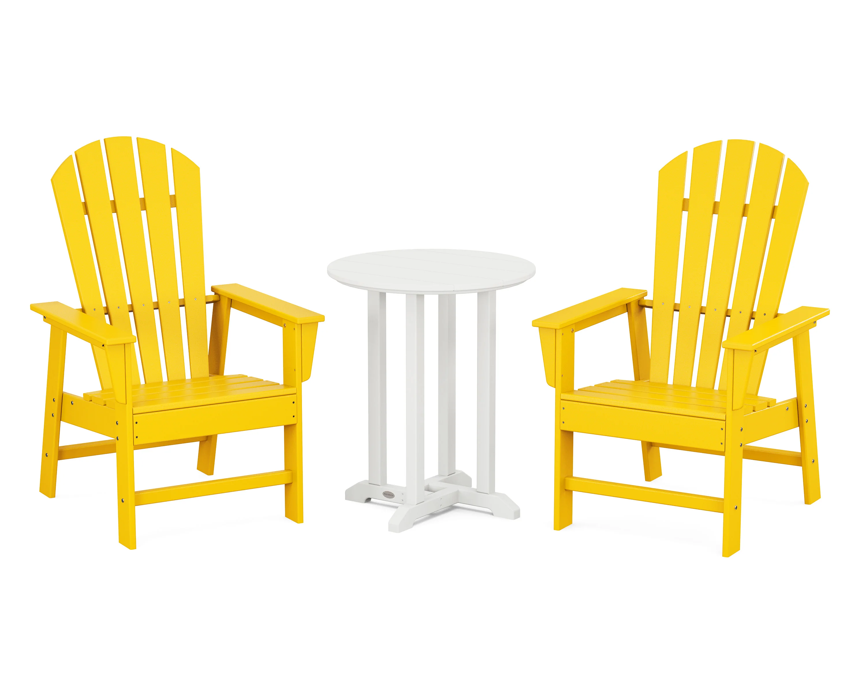 South Beach 3-Piece Round Farmhouse Bistro Dining Set - Image 11