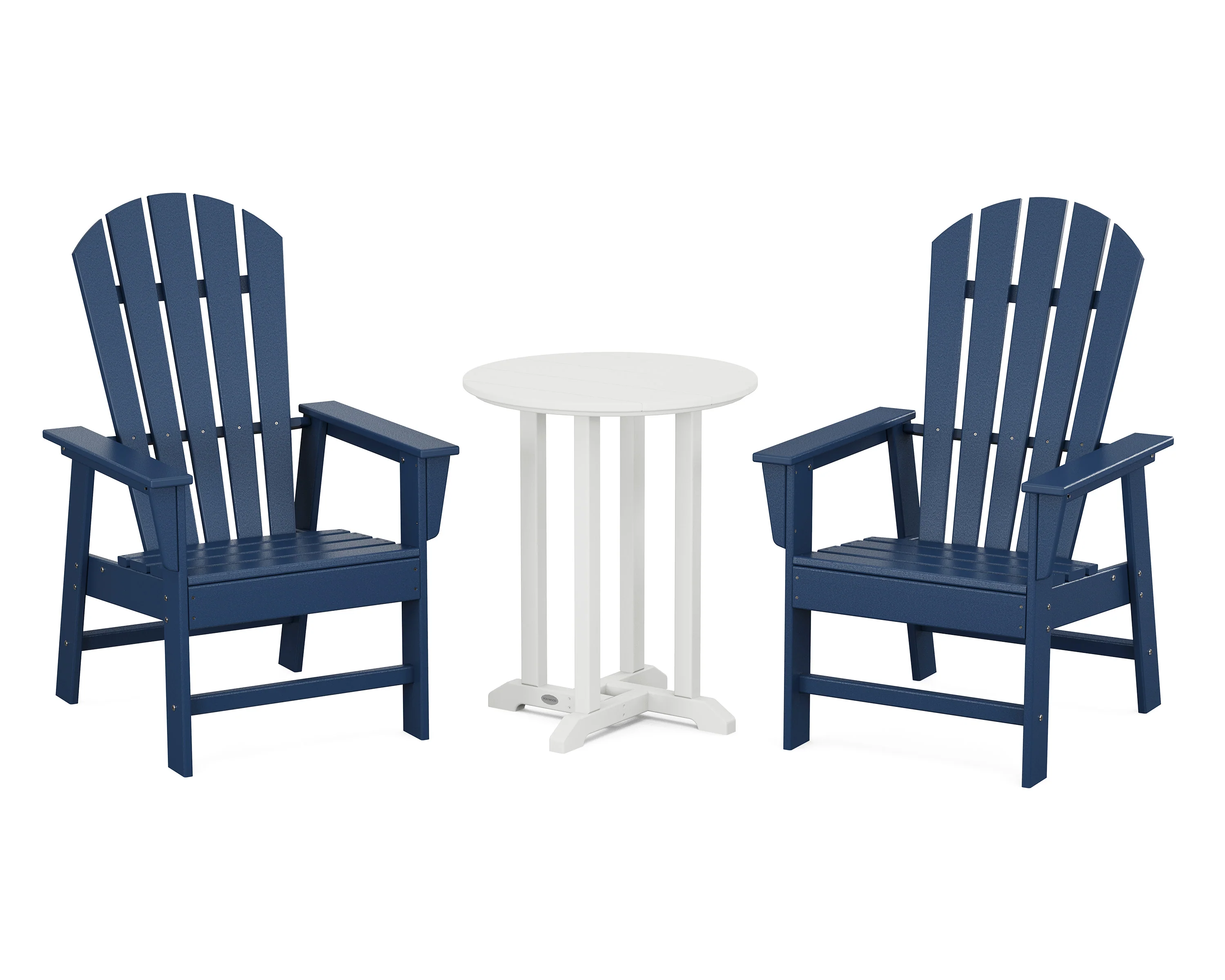 South Beach 3-Piece Round Farmhouse Bistro Dining Set - Image 7