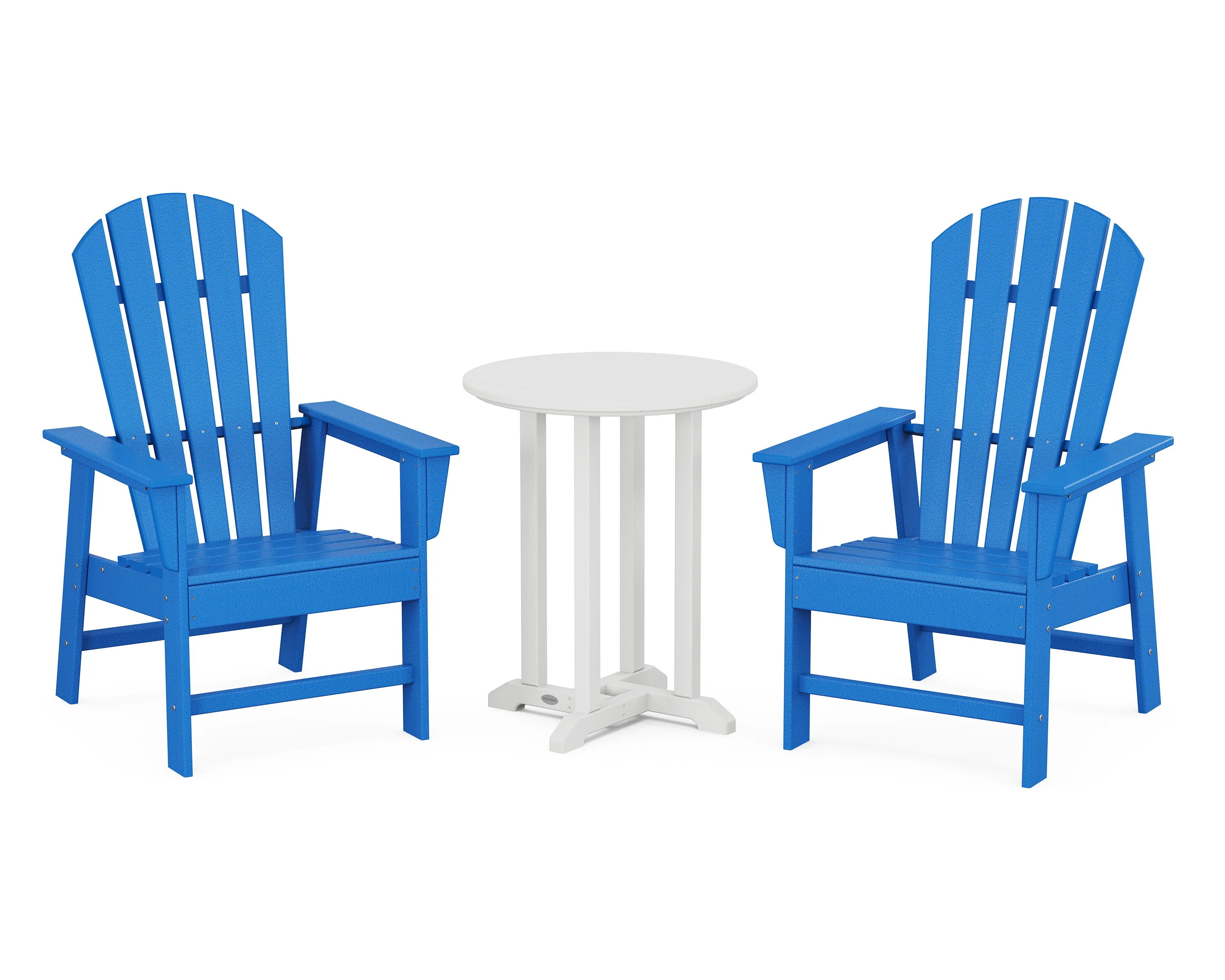 South Beach 3-Piece Round Farmhouse Bistro Dining Set - Image 8