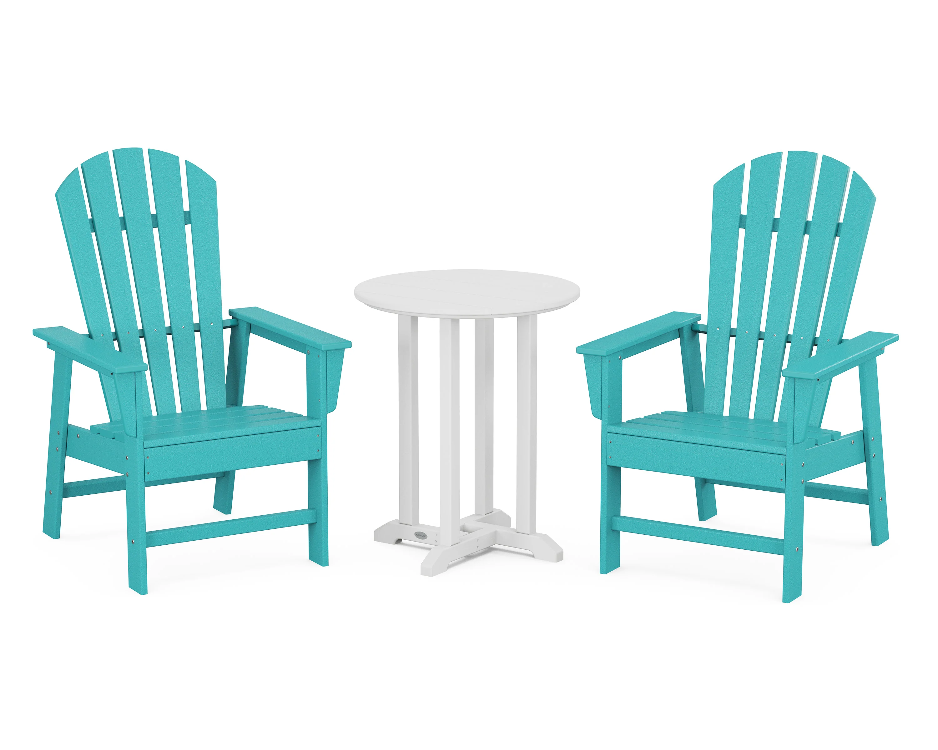 South Beach 3-Piece Round Farmhouse Bistro Dining Set - Image 9