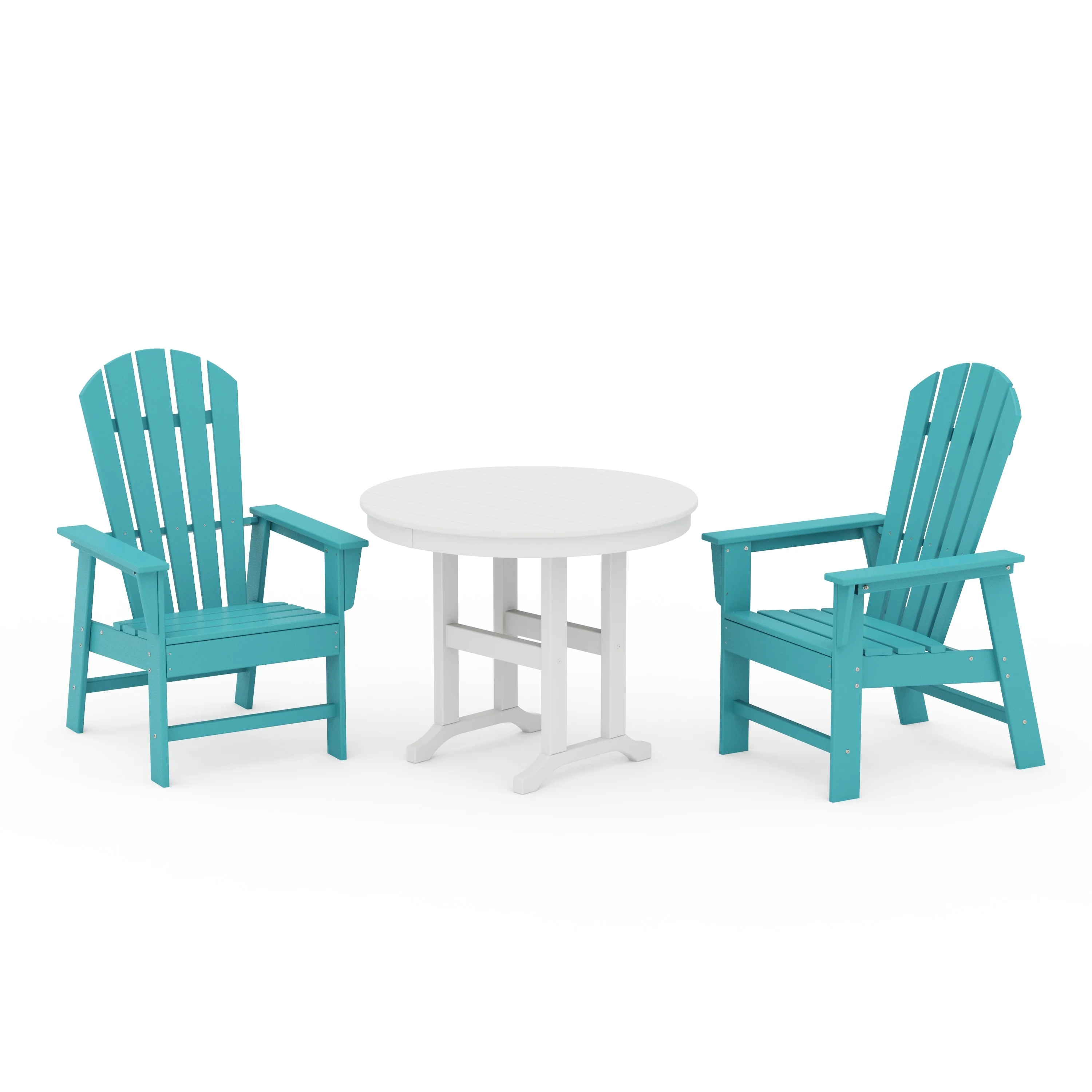 South Beach 3-Piece Round Farmhouse Dining Set - Image 16
