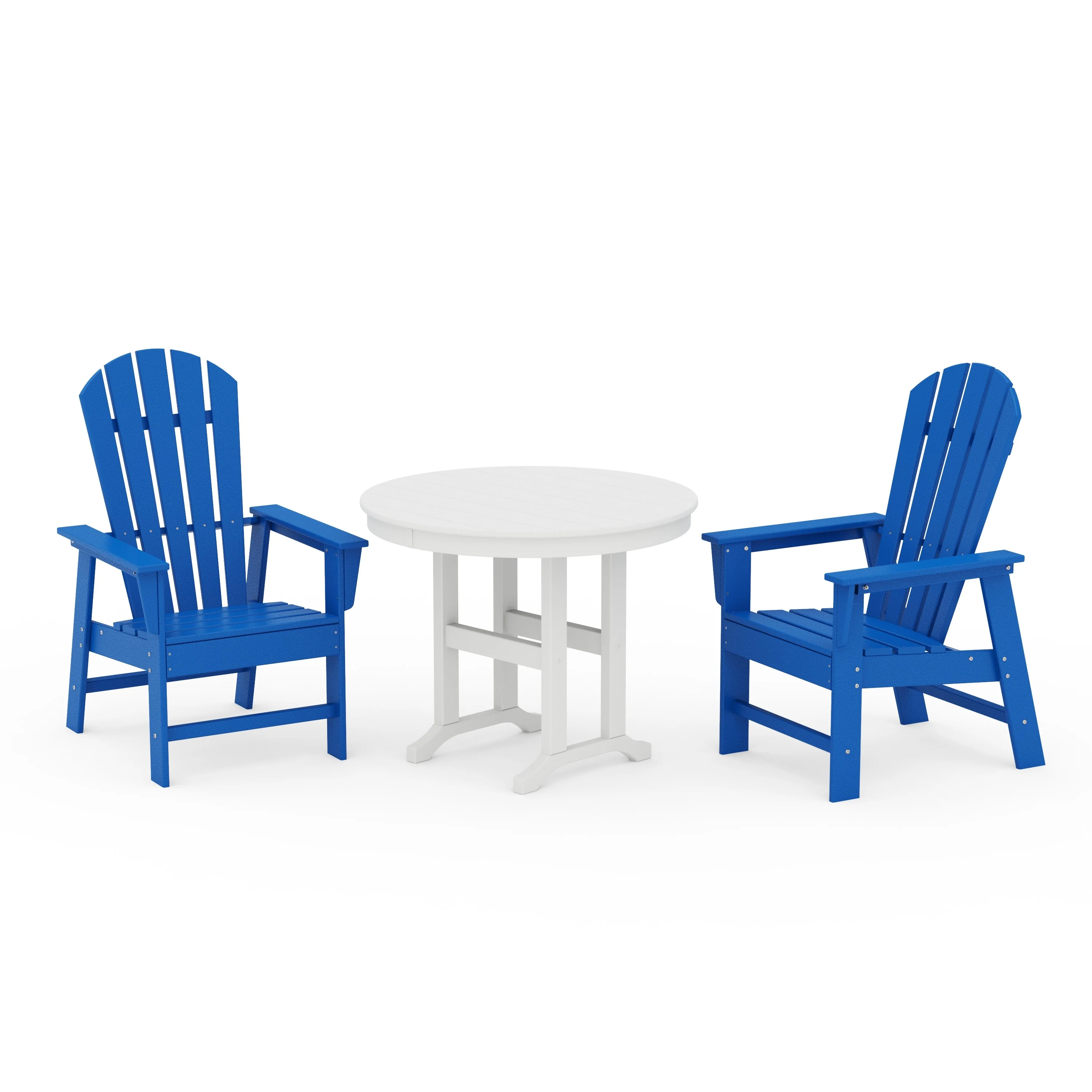 South Beach 3-Piece Round Farmhouse Dining Set - Image 5