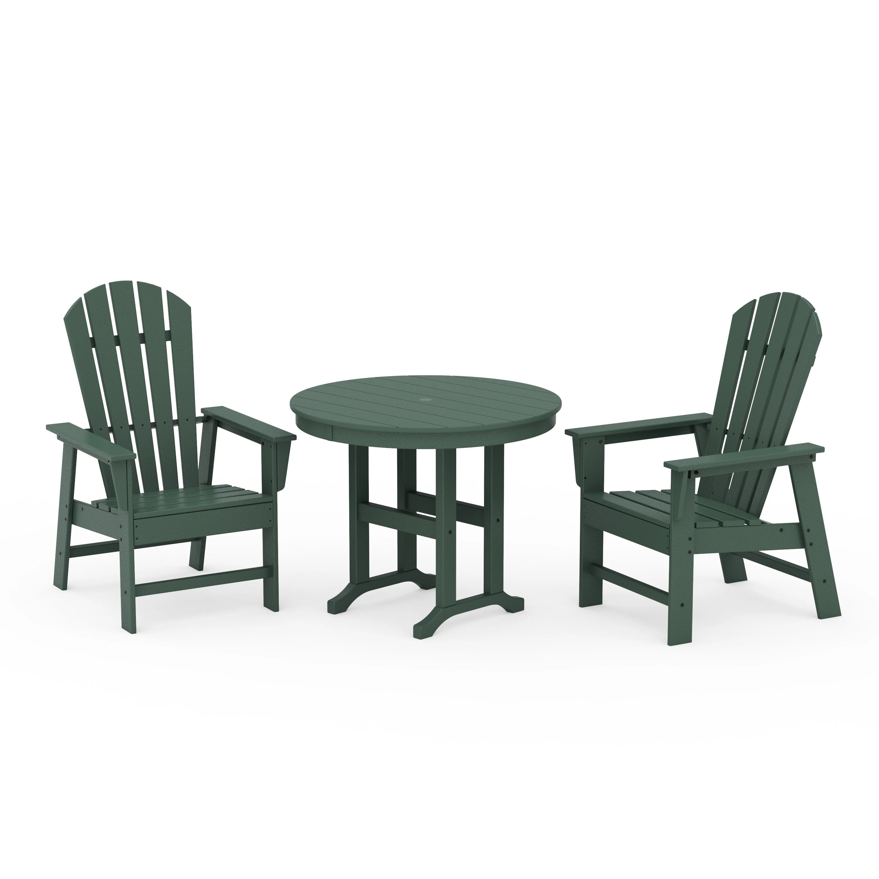 South Beach 3-Piece Round Farmhouse Dining Set - Image 6