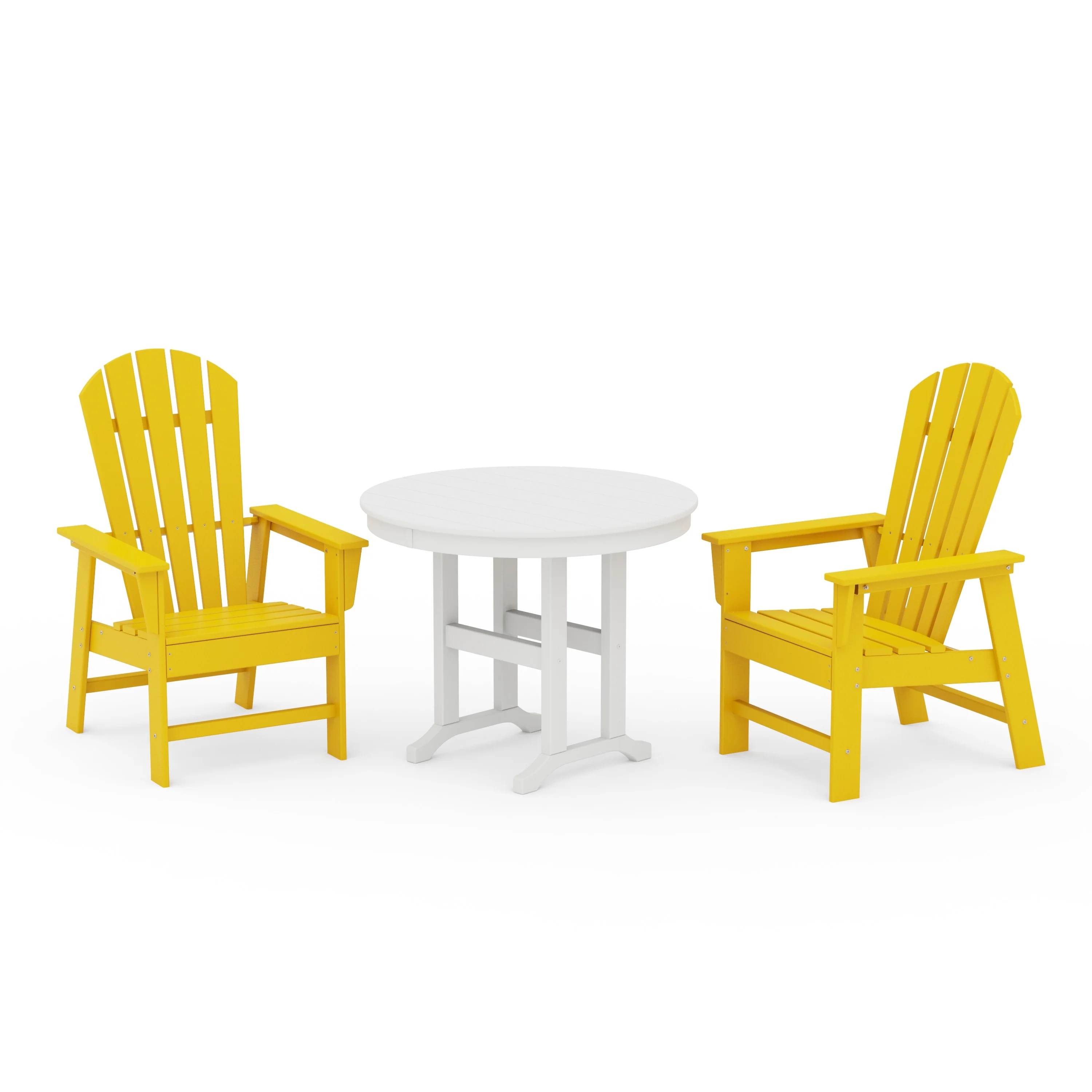 South Beach 3-Piece Round Farmhouse Dining Set - Image 7