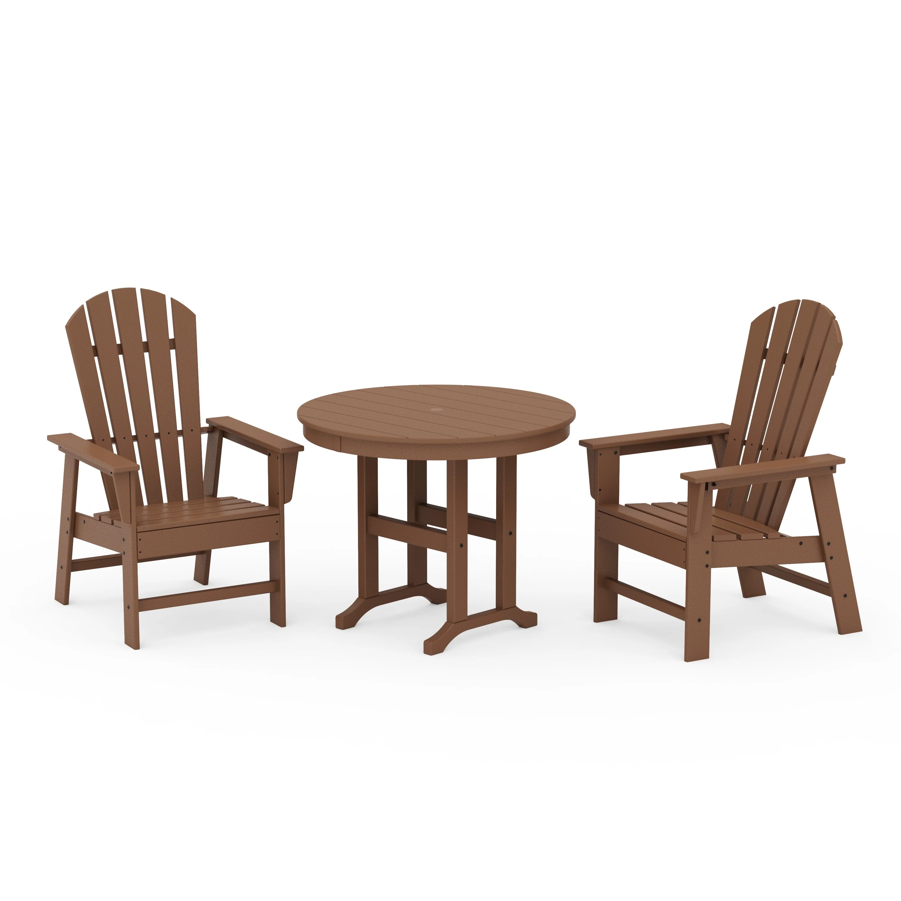 South Beach 3-Piece Round Farmhouse Dining Set - Image 8