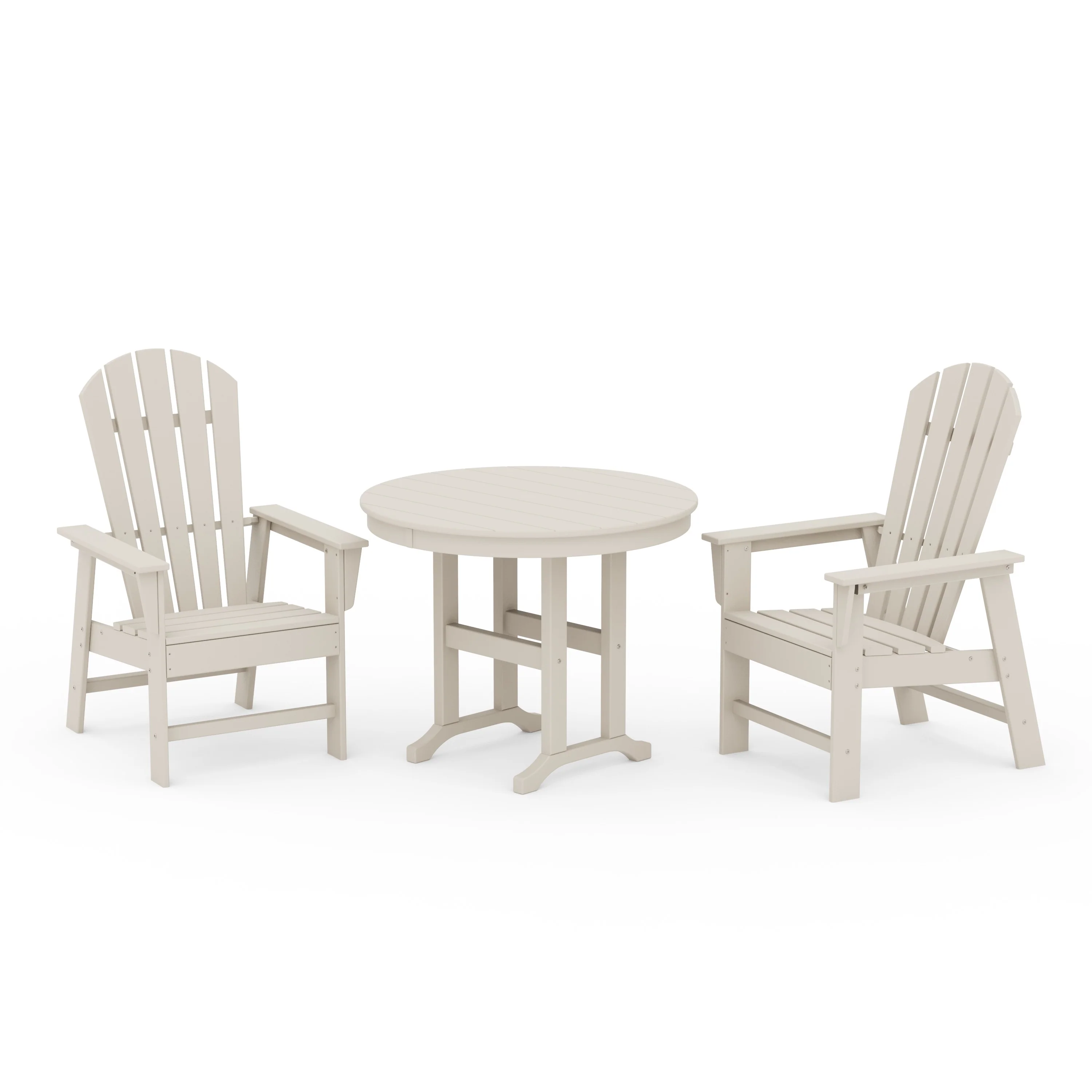 South Beach 3-Piece Round Farmhouse Dining Set - Image 9