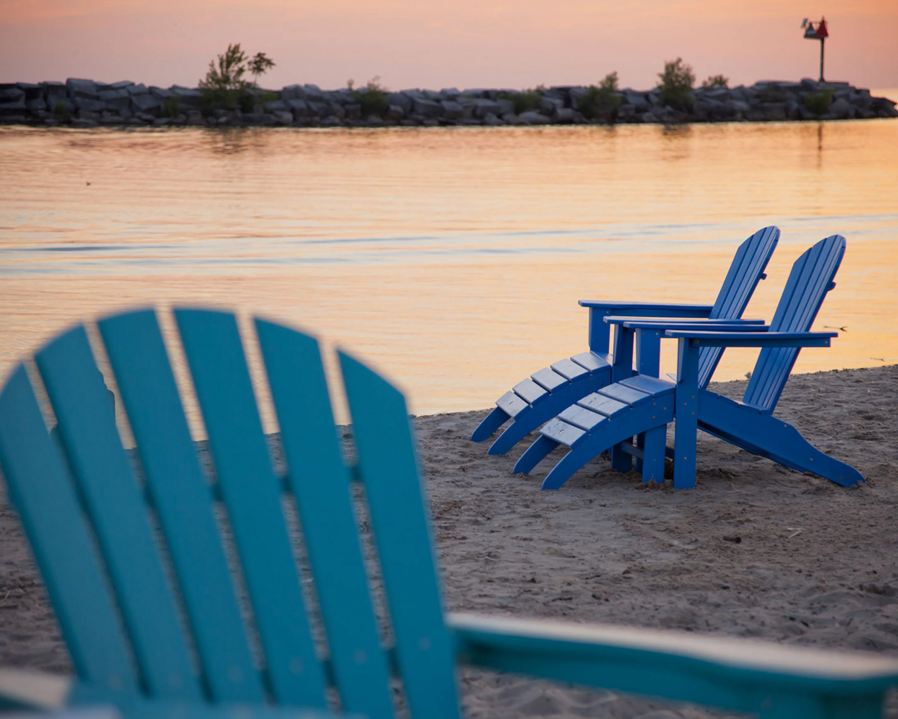South Beach 4-Piece Adirondack Set - Image 6