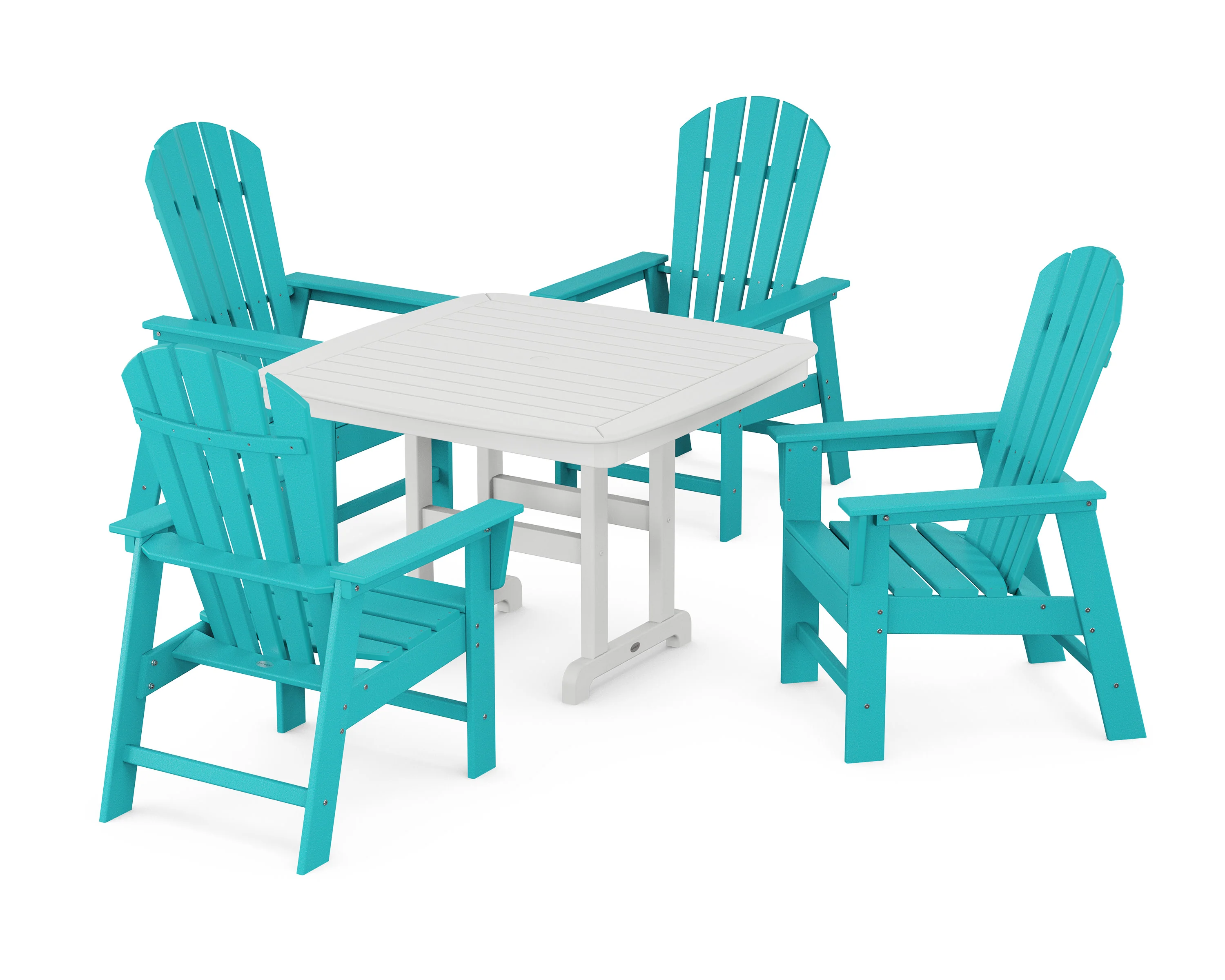 South Beach 5-Piece Dining Set with Trestle Legs - Image 10