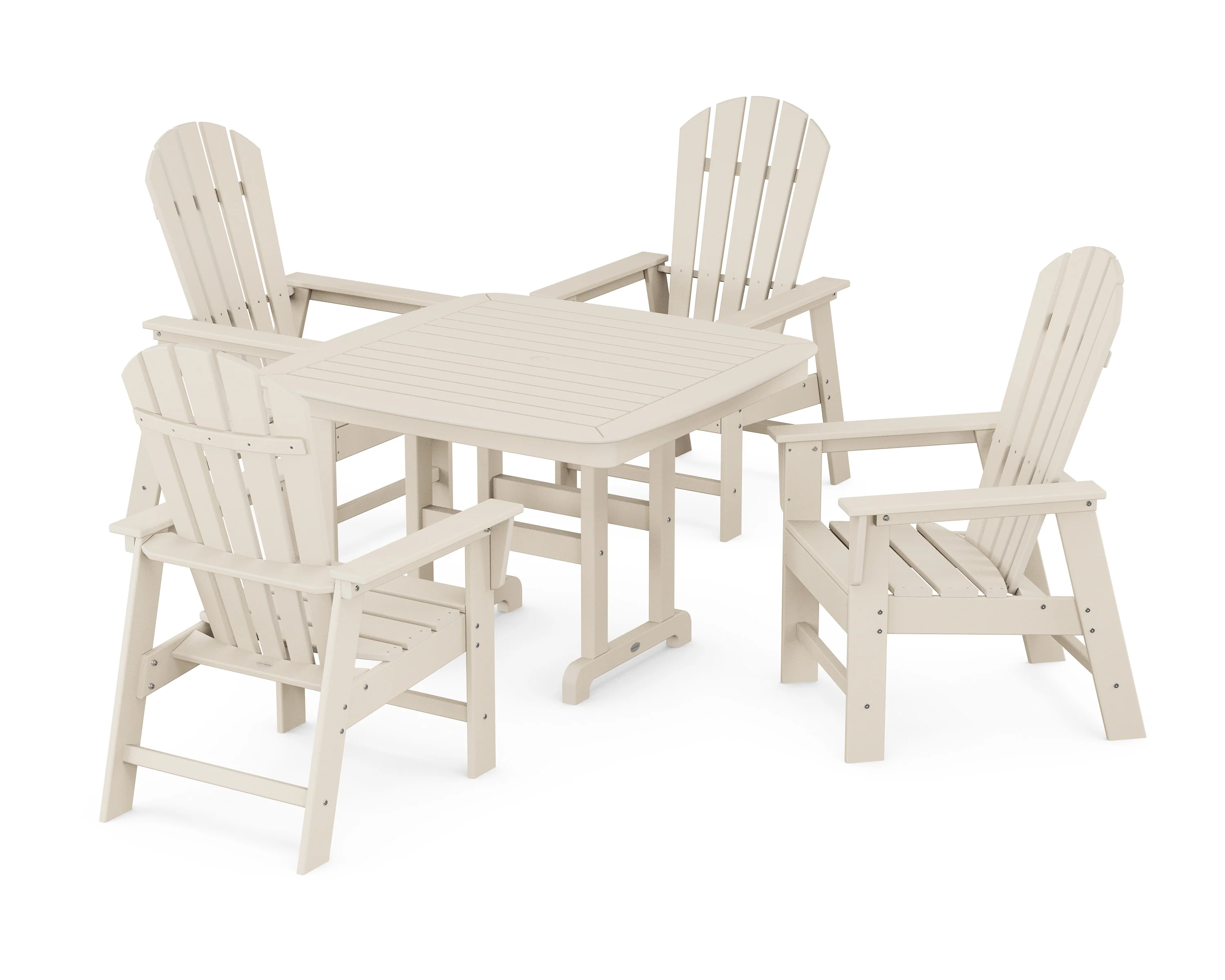 South Beach 5-Piece Dining Set with Trestle Legs - Image 13
