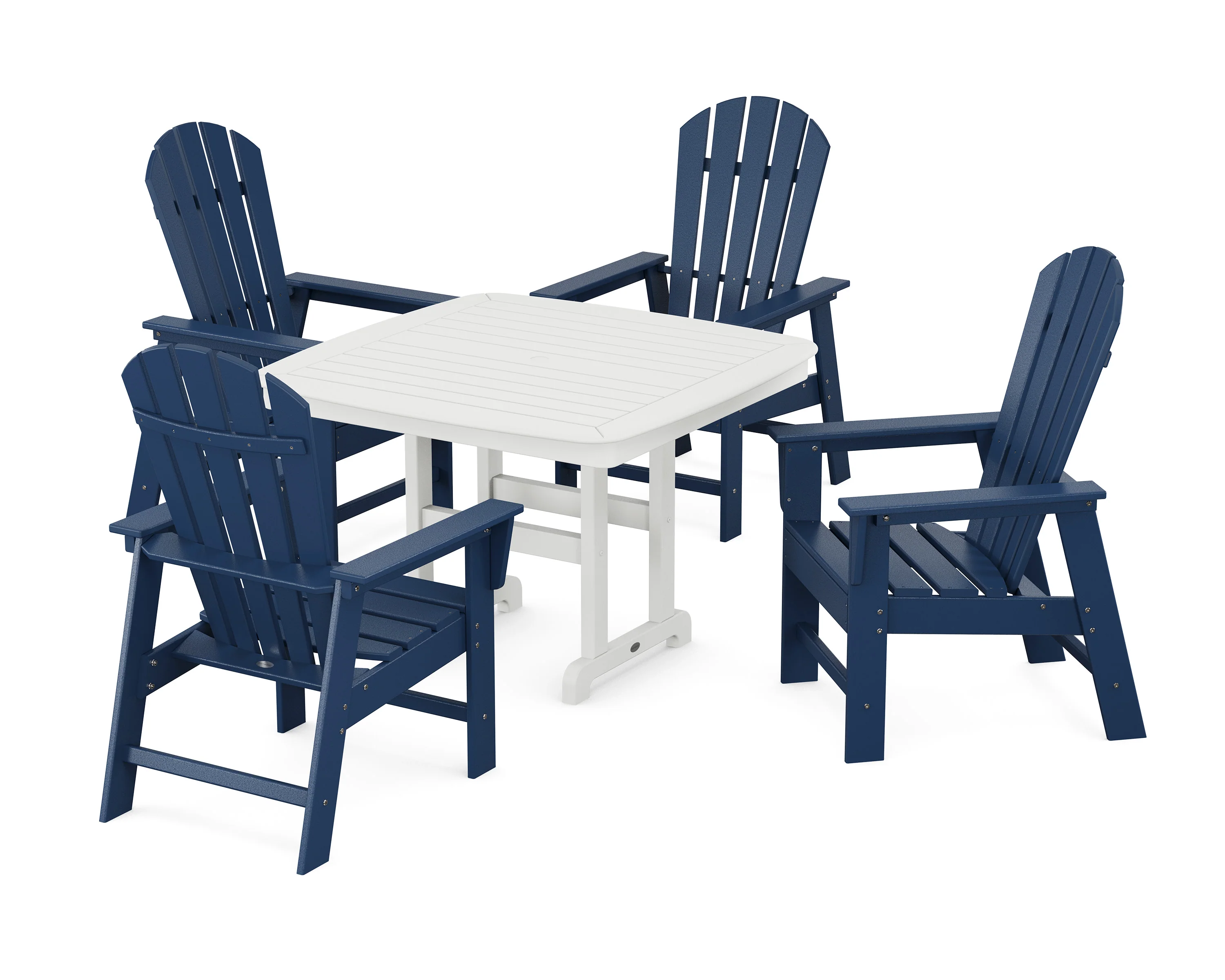 South Beach 5-Piece Dining Set with Trestle Legs - Image 15
