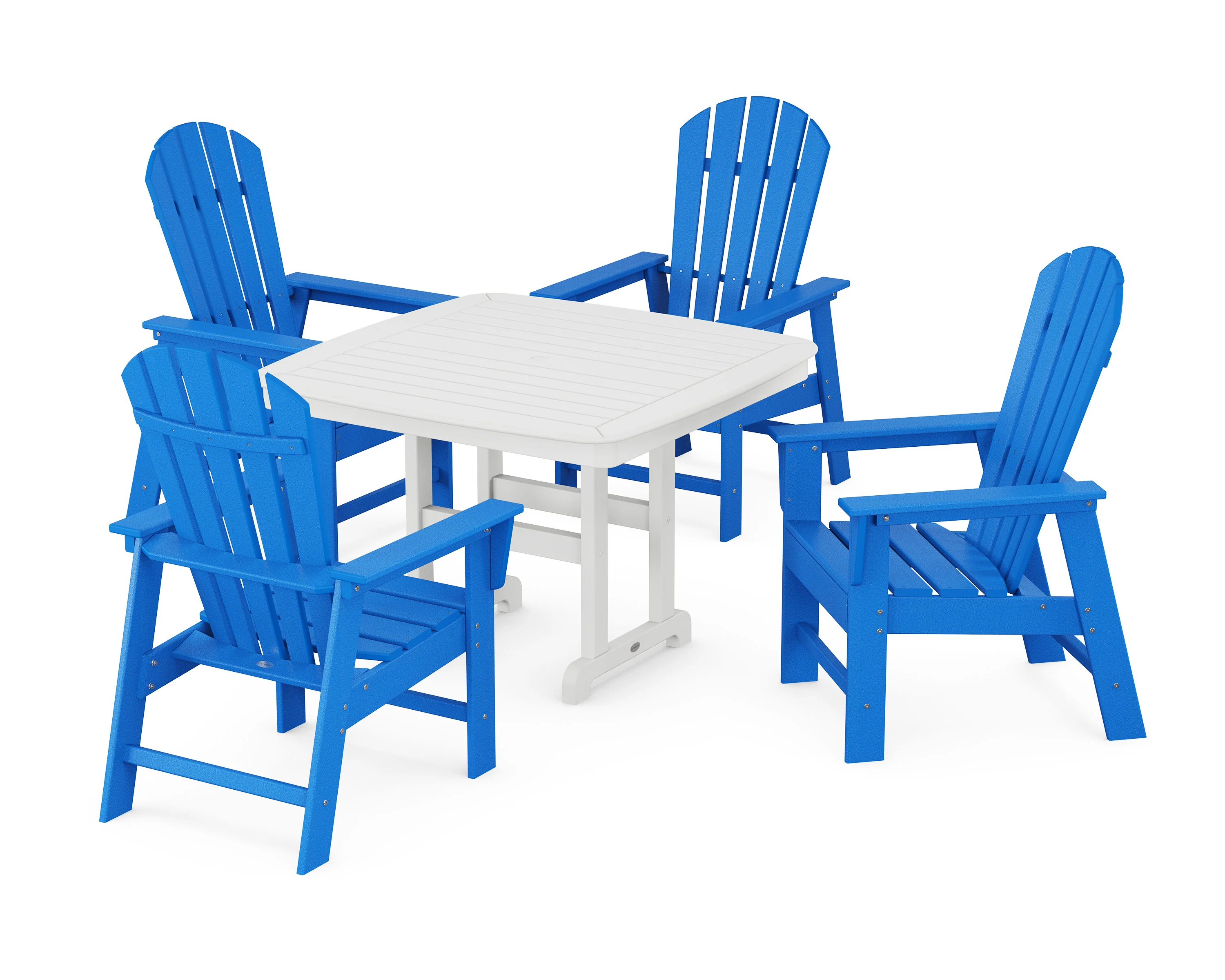South Beach 5-Piece Dining Set with Trestle Legs - Image 5