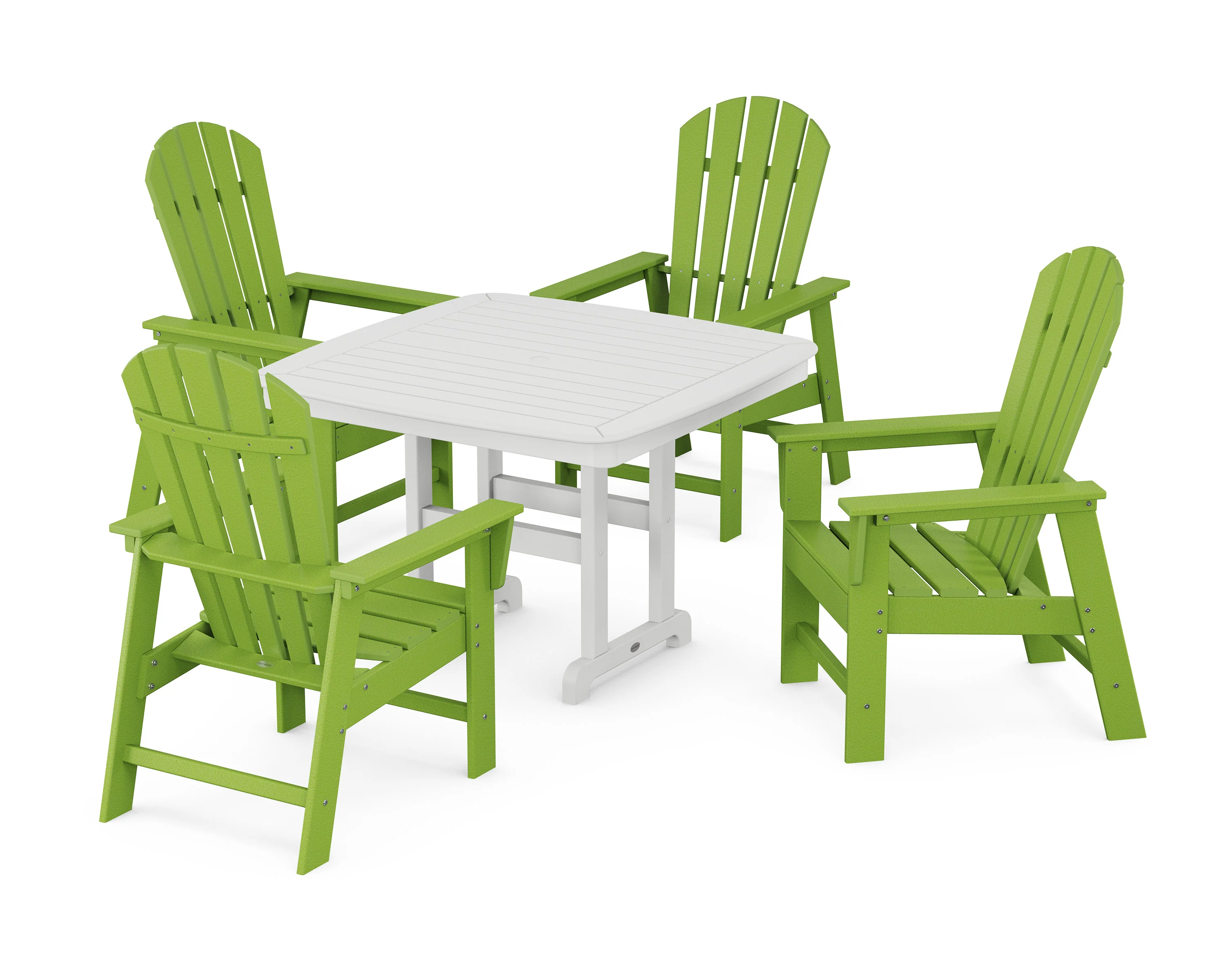South Beach 5-Piece Dining Set with Trestle Legs - Image 6